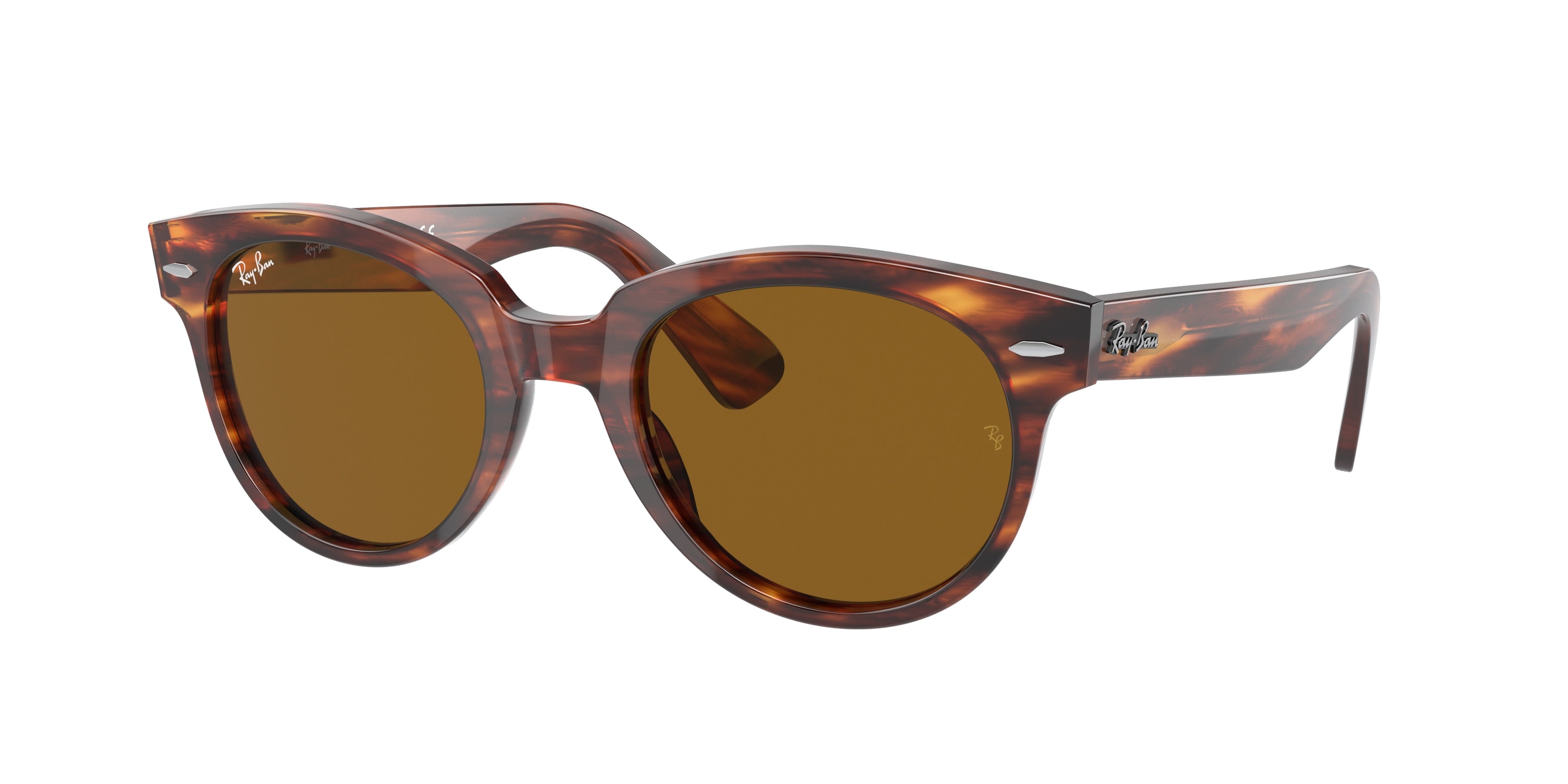 Ray-Ban ORION RB2199 Phantos Sunglasses  954/33-Striped Havana 52-145-22 - Color Map Brown