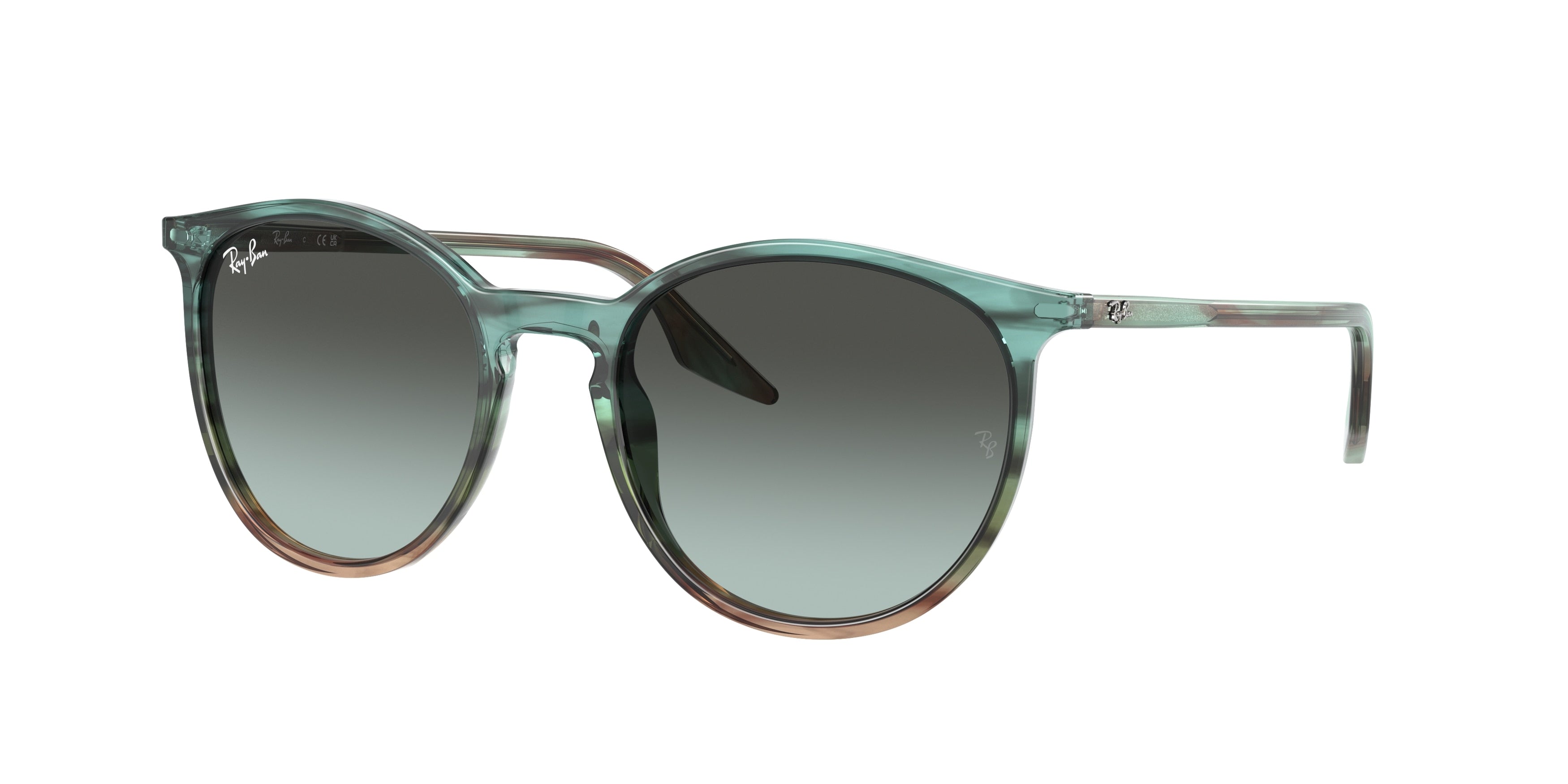 Ray-Ban RB2204F Phantos Sunglasses  1394GK-Striped Blue & Green 54-145-18 - Color Map Multicolor