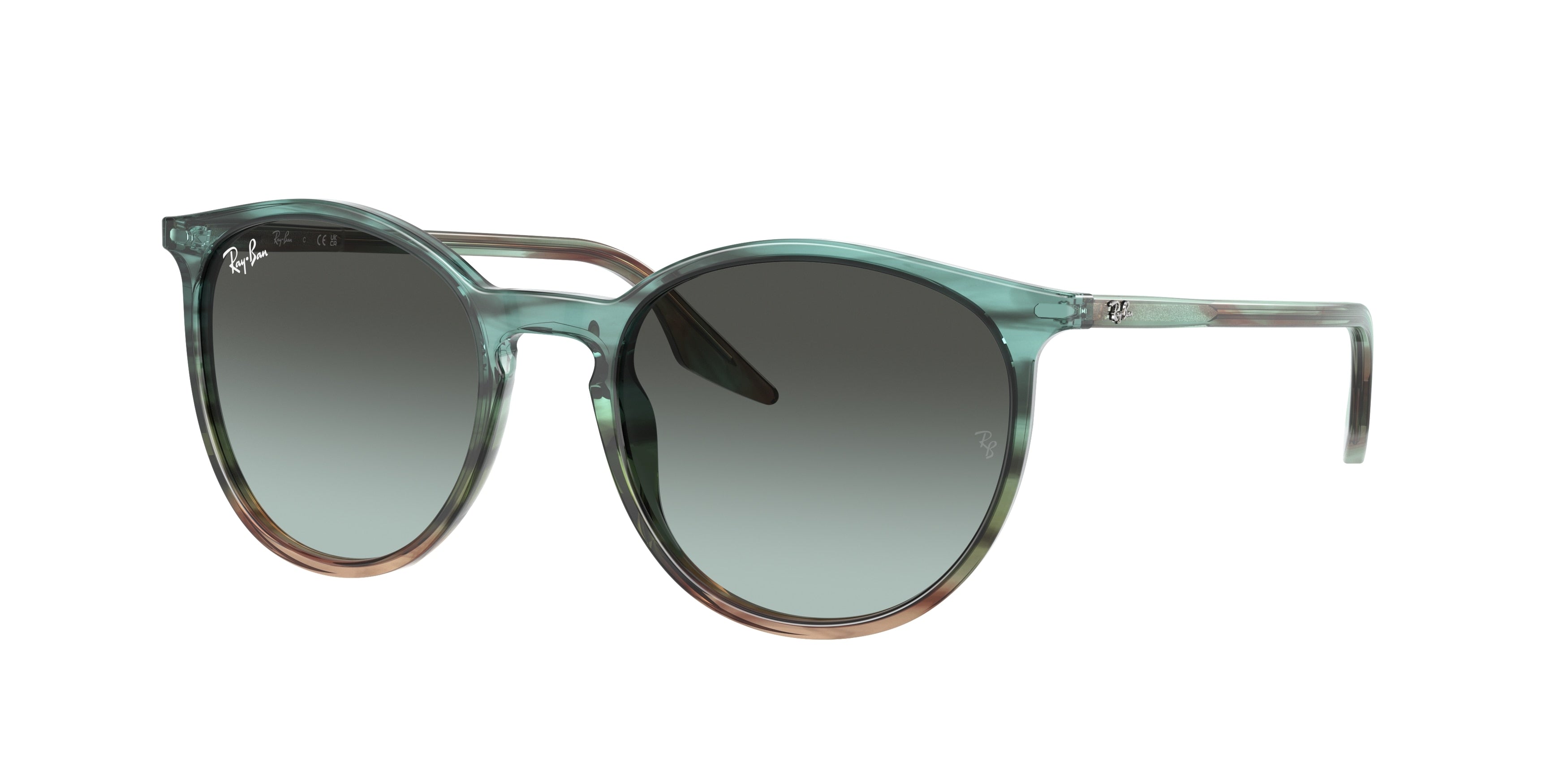 Ray-Ban RB2204 Phantos Sunglasses  1394GK-Striped Blue & Green 54-145-20 - Color Map Multicolor
