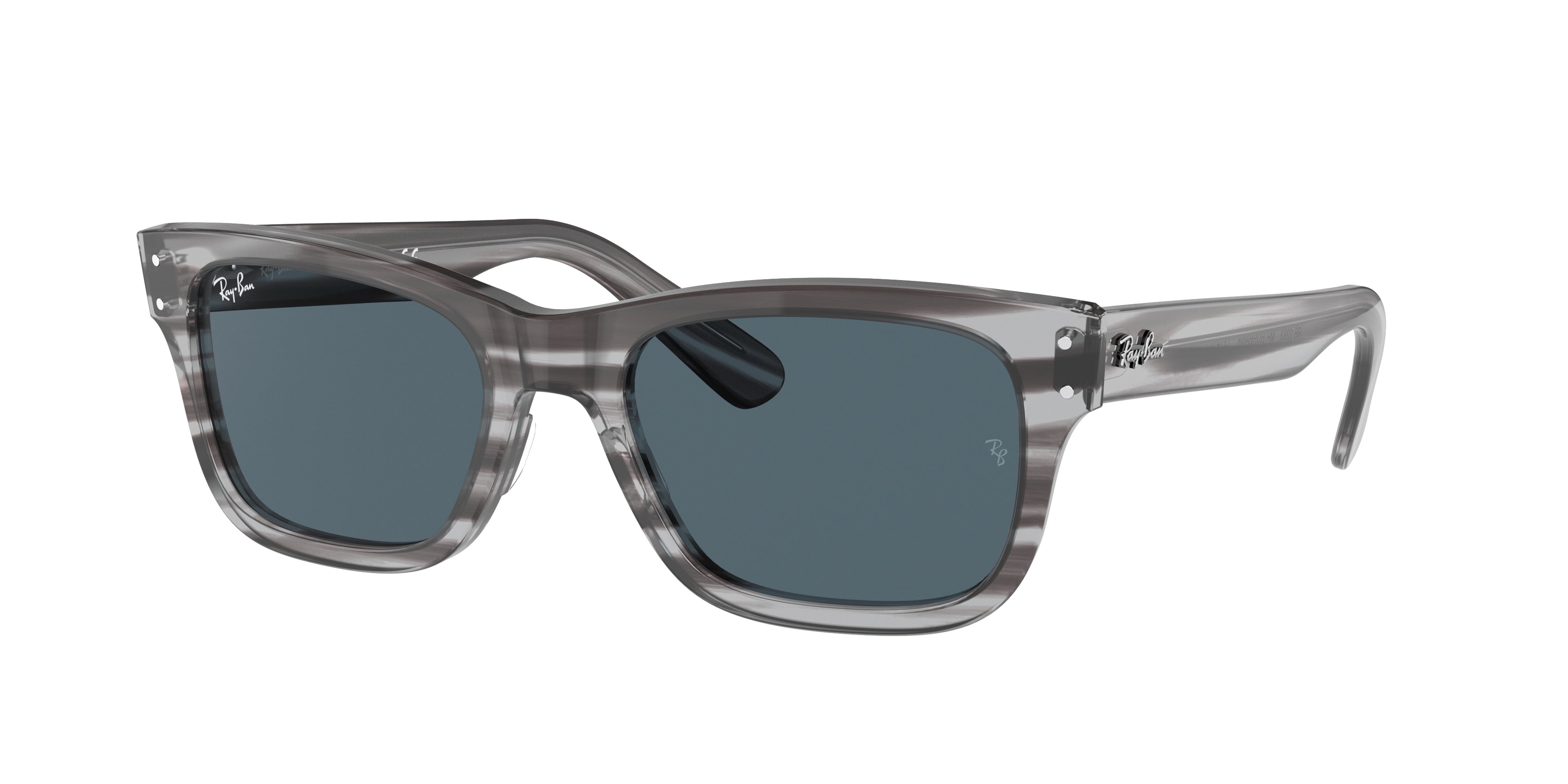 Ray-Ban MR BURBANK RB2283 Rectangle Sunglasses  1314R5-Grey 58-145-20 - Color Map Grey