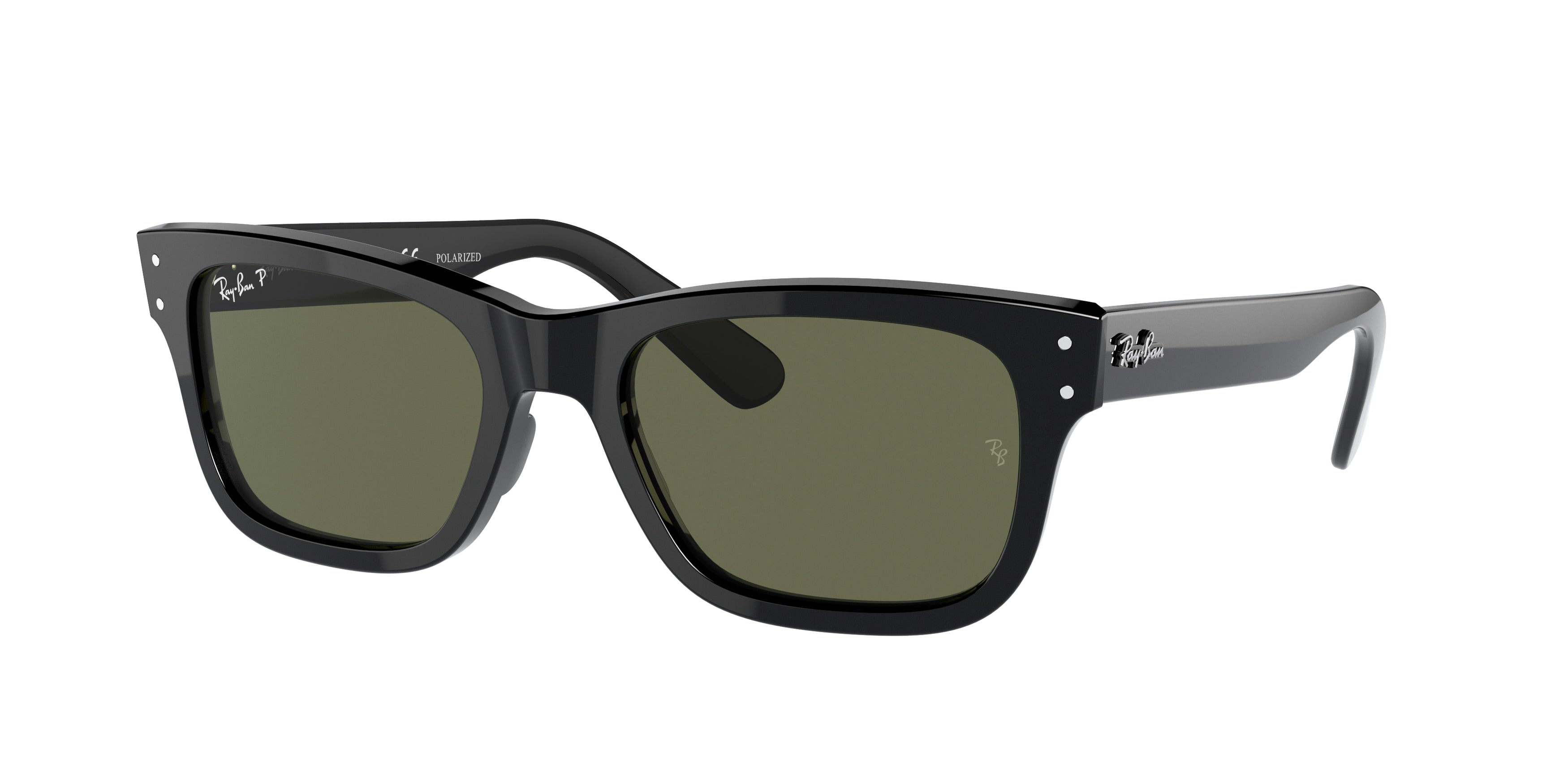 Ray-Ban MR BURBANK RB2283 Rectangle Sunglasses  901/58-Black 58-145-20 - Color Map Black