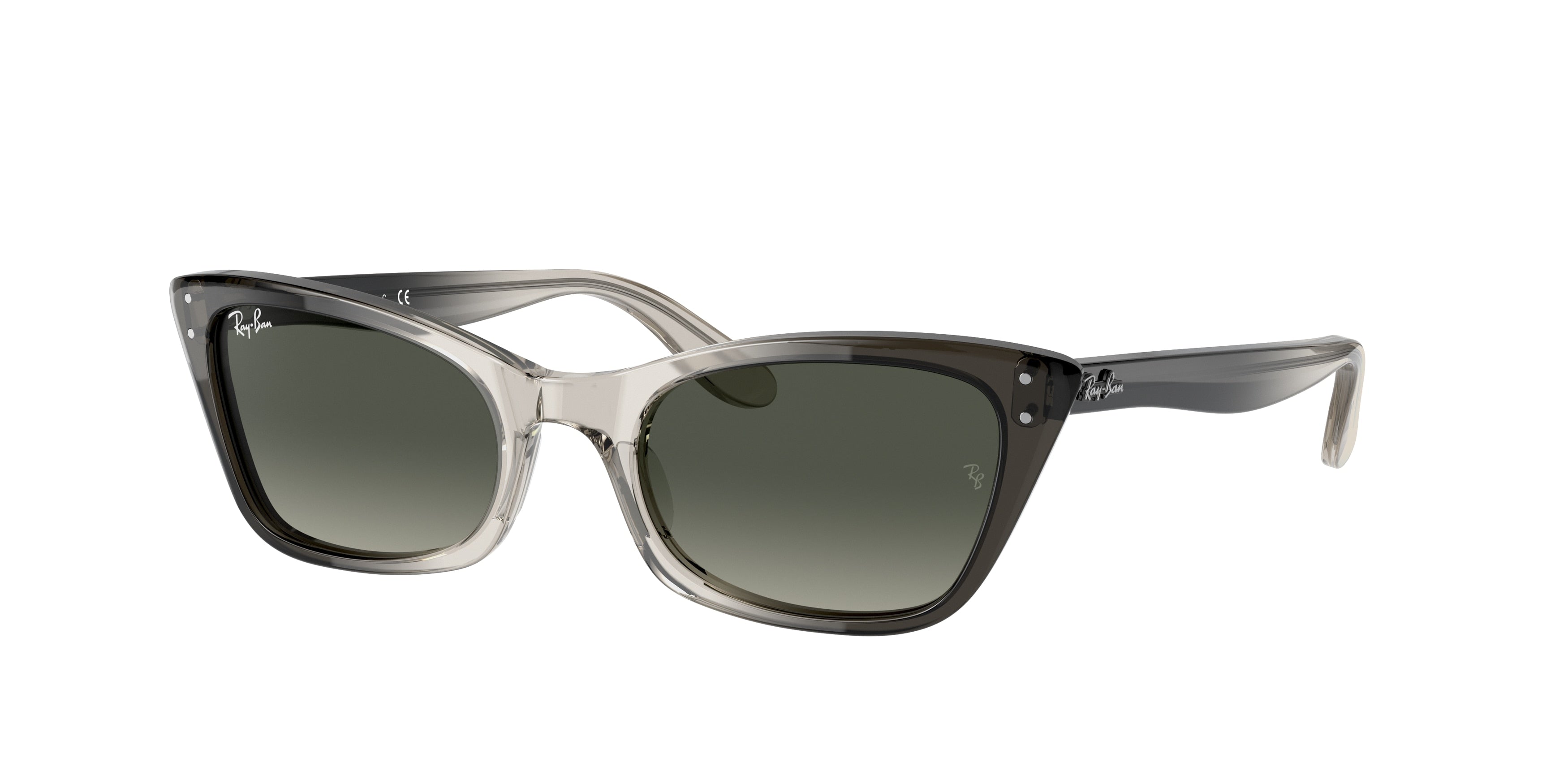 Ray-Ban LADY BURBANK RB2299 Cat Eye Sunglasses  134071-Transparent Grey 52-140-20 - Color Map Grey