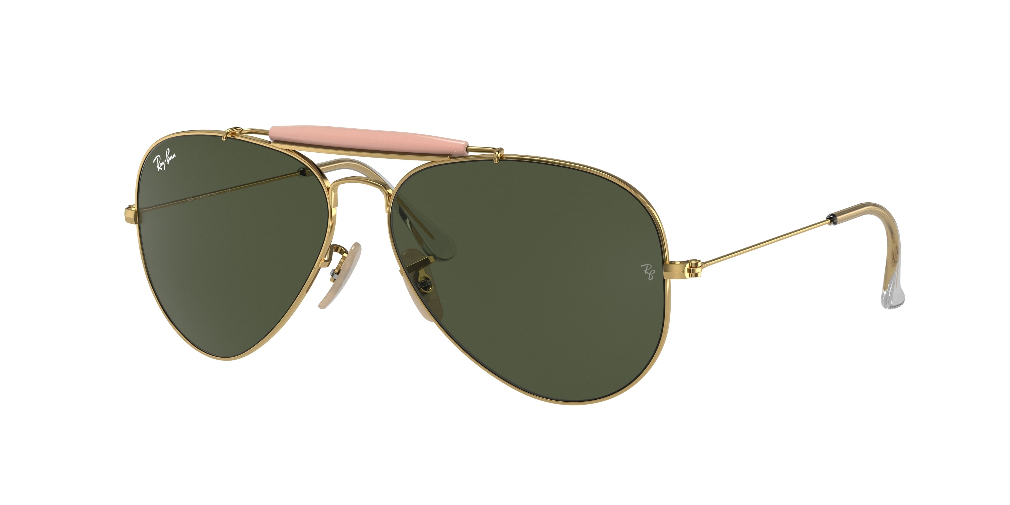 Ray-Ban OUTDOORSMAN II RB3029 Pilot Sunglasses  L2112-Gold 61-140-14 - Color Map Gold