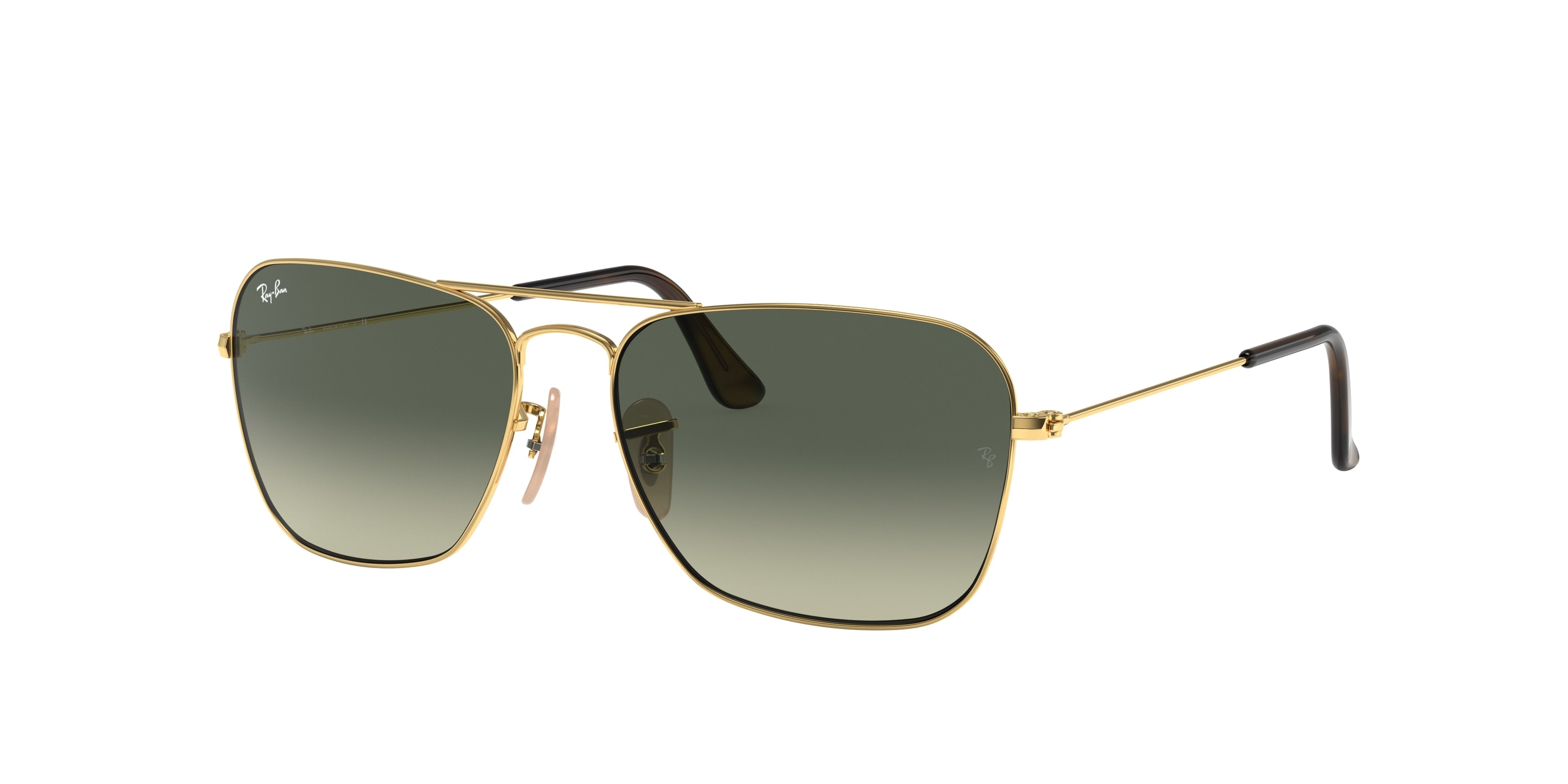 Ray-Ban CARAVAN RB3136 Square Sunglasses  181/71-Gold 57-140-15 - Color Map Gold