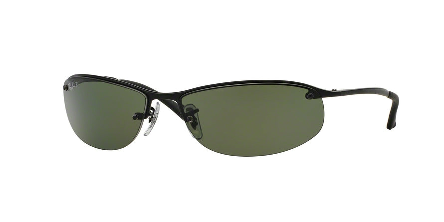 Ray-Ban RB3179 Oval Sunglasses  W3362-MATTE BLACK 63-15-125 - Color Map black