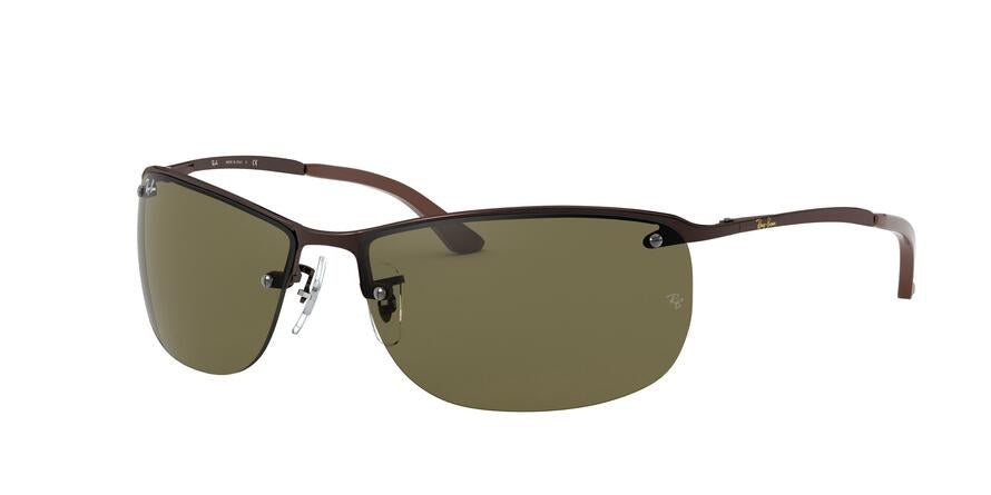 Ray-Ban RB3187 Rectangle Sunglasses  014/73-BROWN 63-15-125 - Color Map brown