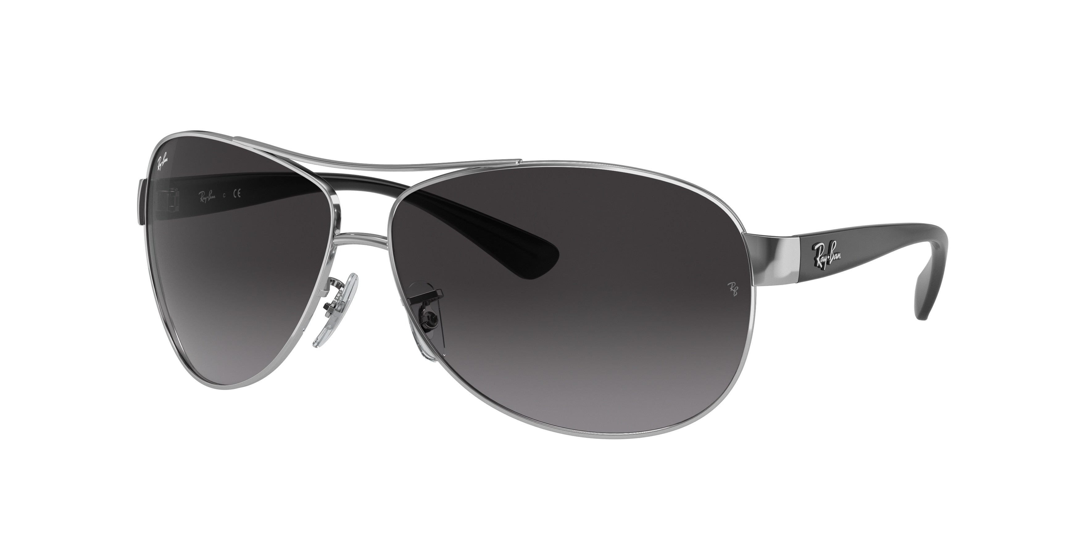 Ray-Ban RB3386 Pilot Sunglasses  003/8G-Silver 67-130-13 - Color Map Silver