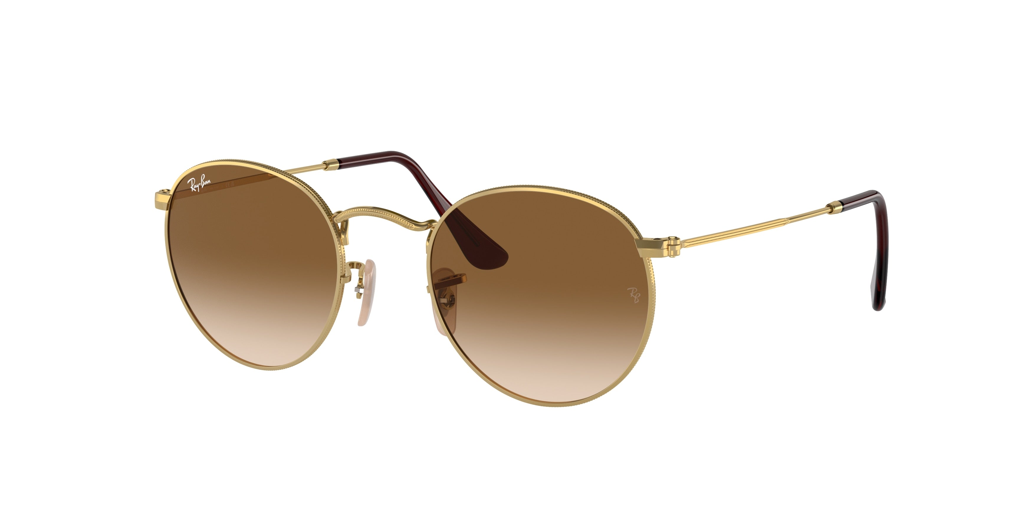 Ray-Ban ROUND METAL RB3447 Round Sunglasses  001/51-Gold 52-145-21 - Color Map Gold