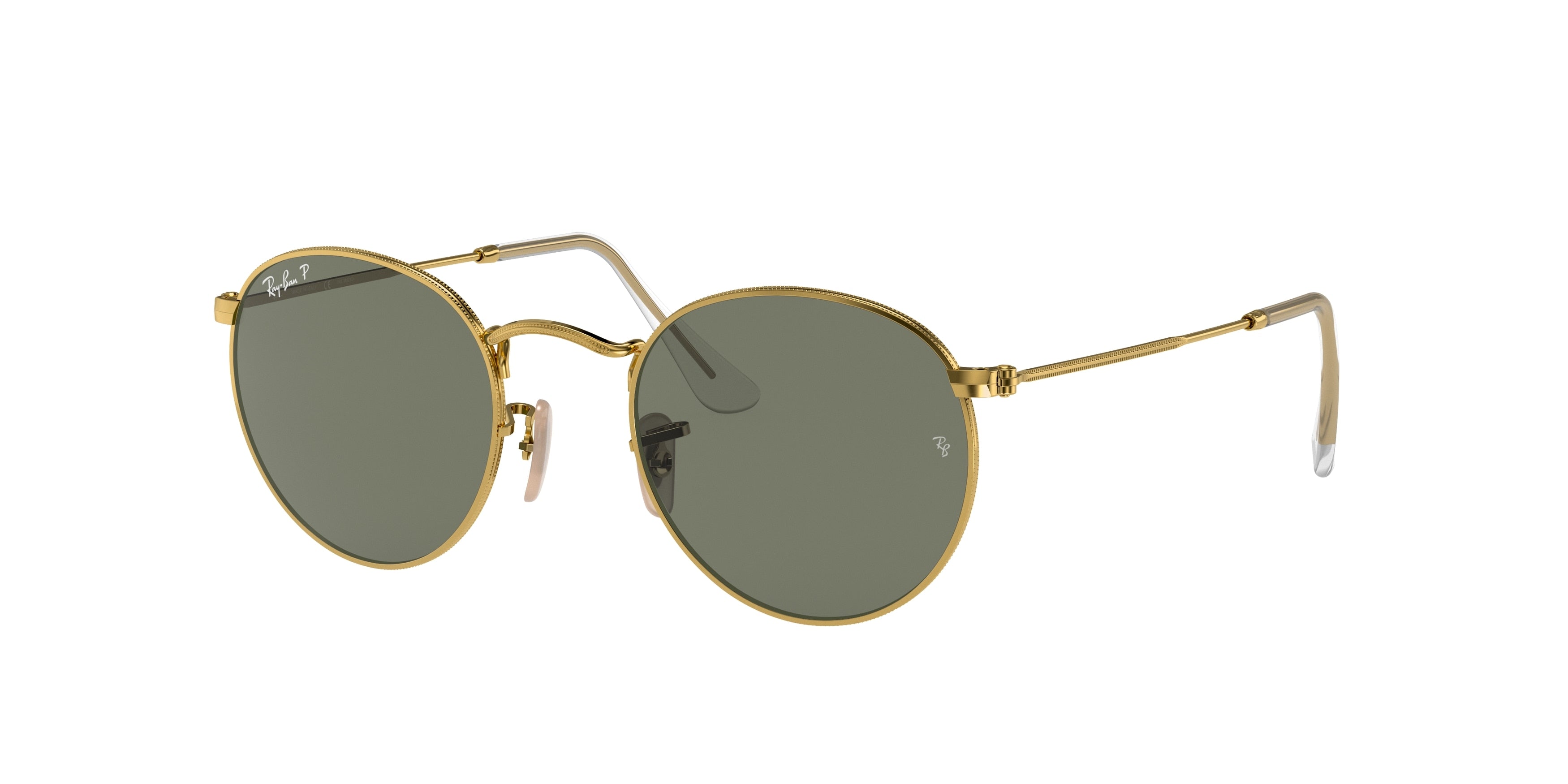 Ray-Ban ROUND METAL RB3447 Round Sunglasses  001/58-Gold 50-145-21 - Color Map Gold