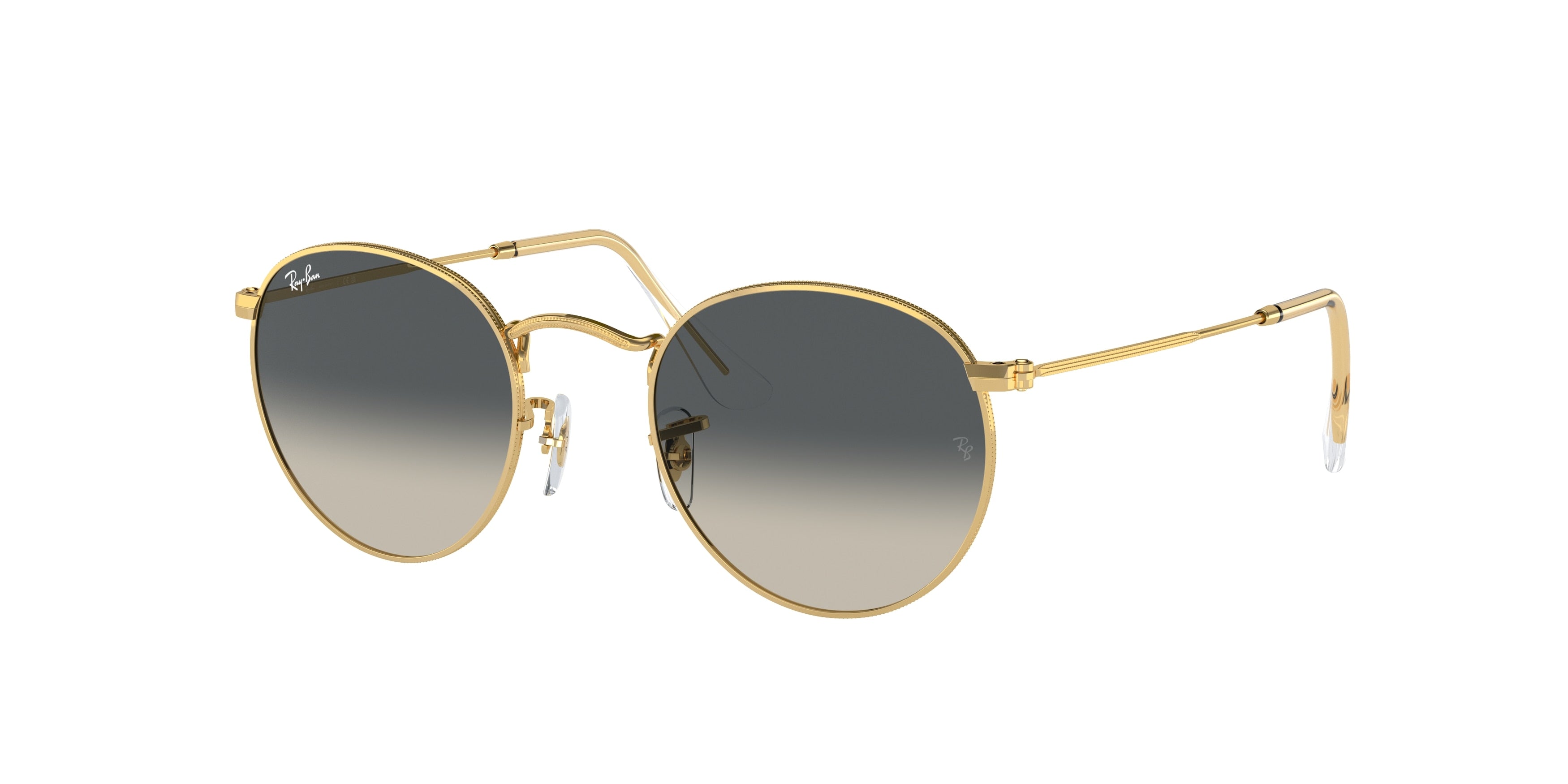 Ray-Ban ROUND METAL RB3447 Round Sunglasses  001/71-Gold 52-145-21 - Color Map Gold