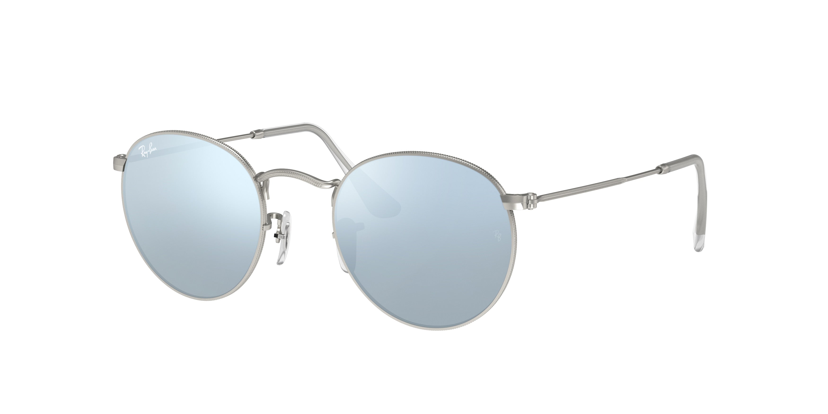 Ray-Ban ROUND METAL RB3447 Round Sunglasses  019/30-Silver 50-145-21 - Color Map Silver