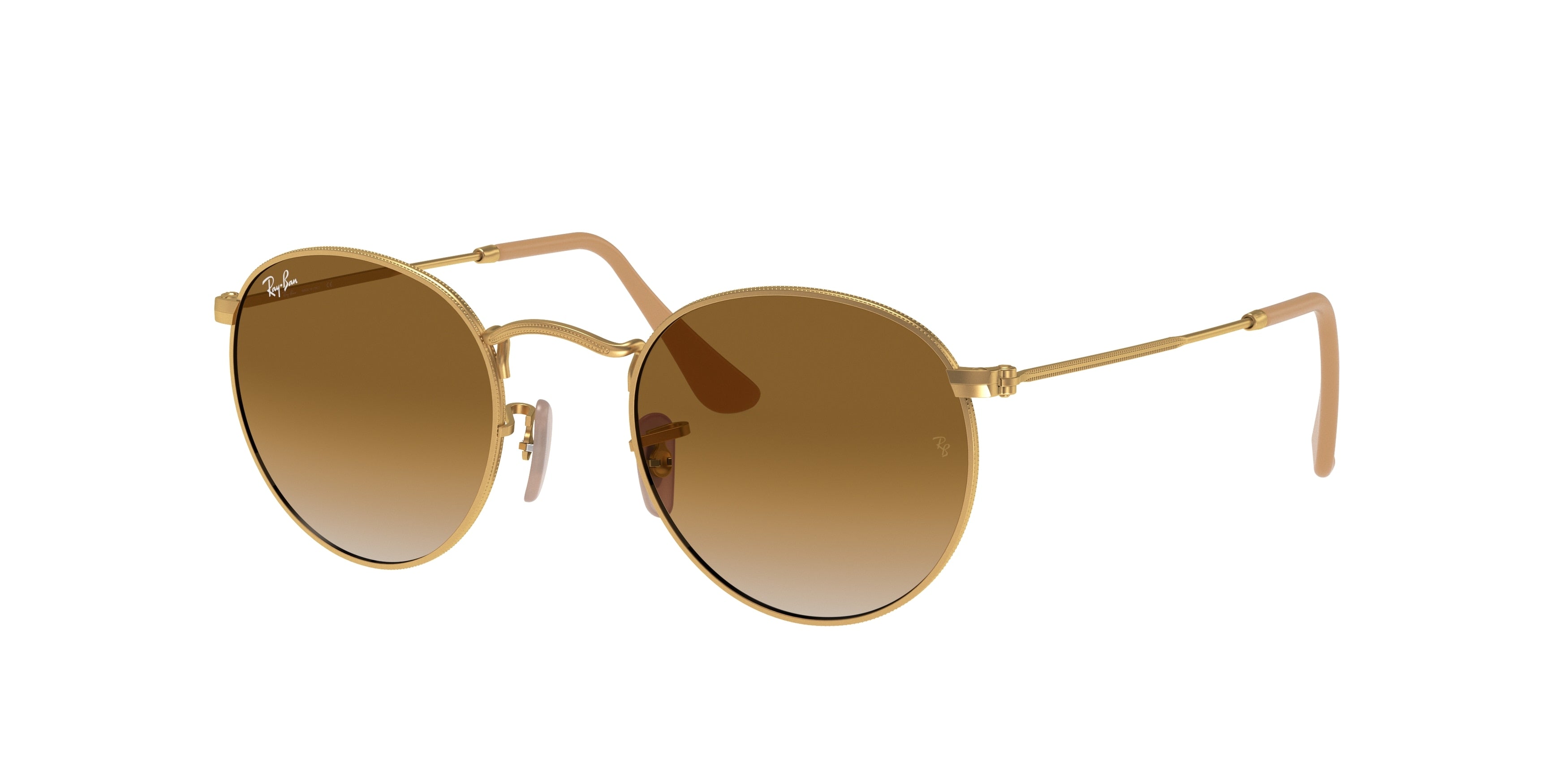 Ray-Ban ROUND METAL RB3447 Round Sunglasses  112/51-Gold 50-145-21 - Color Map Gold