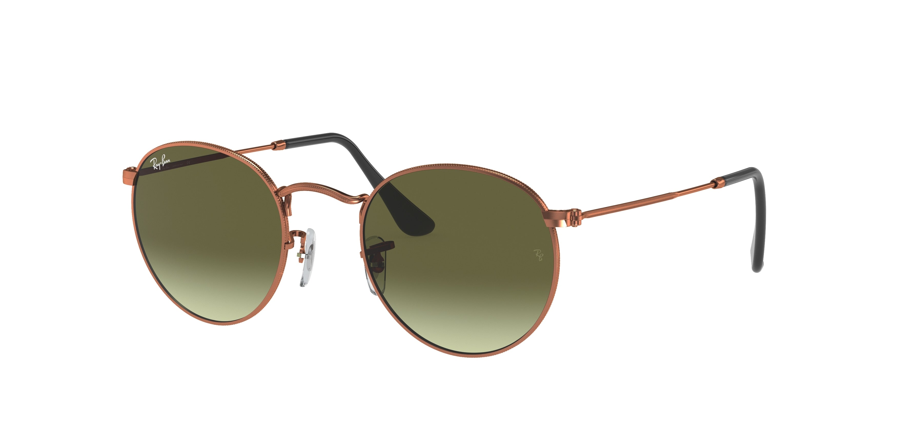 Ray-Ban ROUND METAL RB3447 Round Sunglasses  9002A6-Bronze-Copper 52-145-21 - Color Map Copper