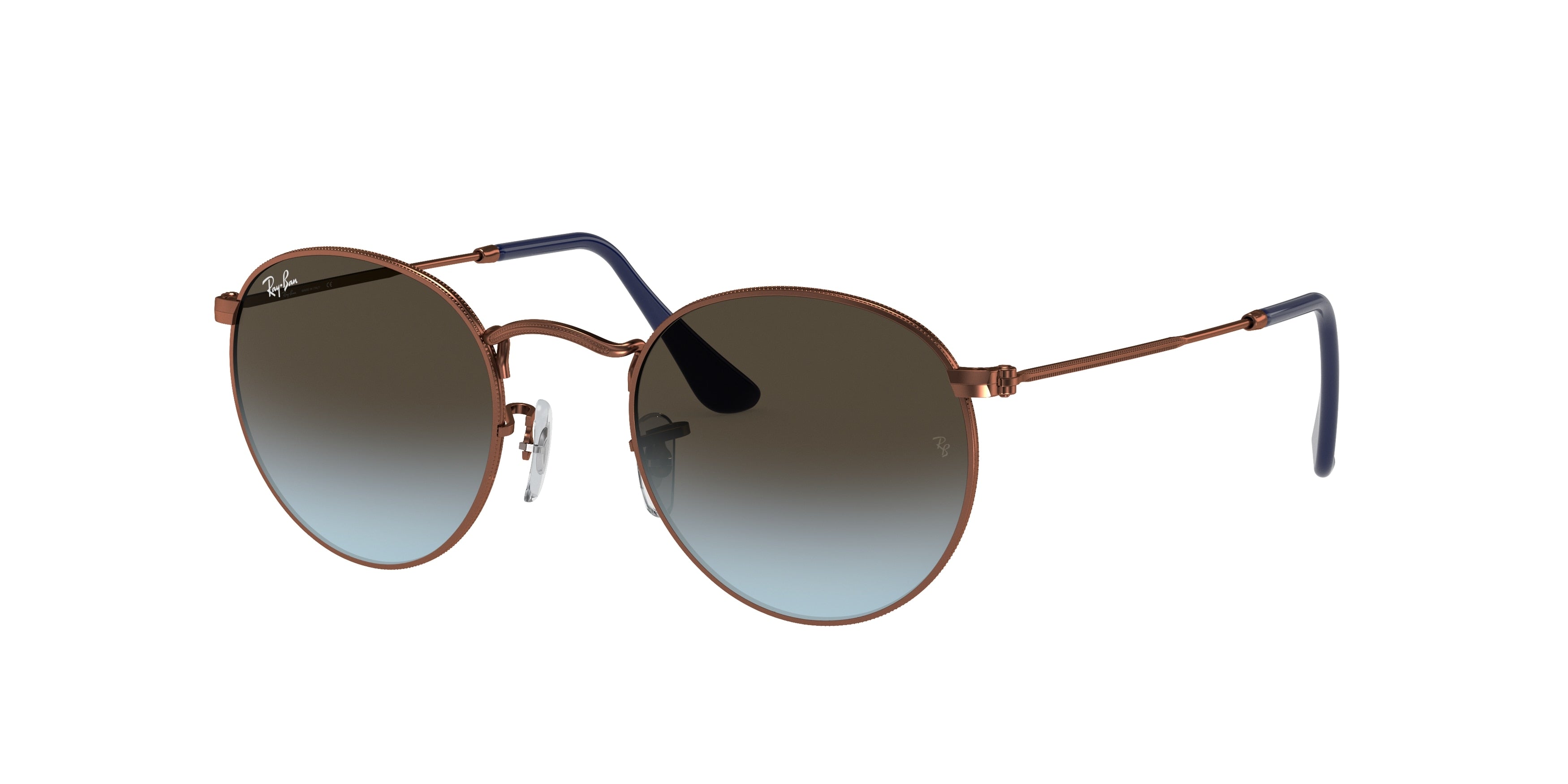 Ray-Ban ROUND METAL RB3447 Round Sunglasses  900396-Bronze-Copper 52-145-21 - Color Map Copper