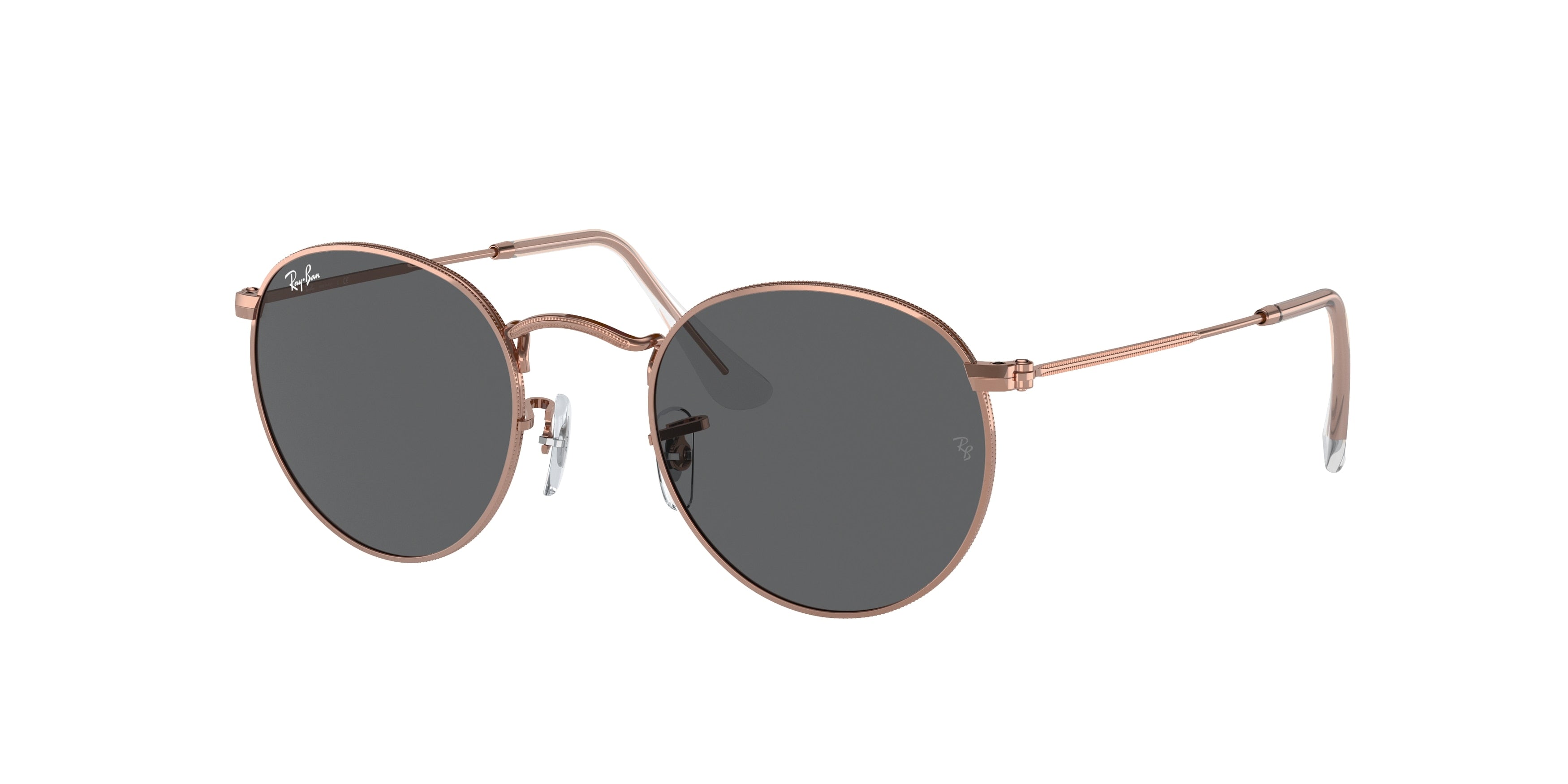 Ray-Ban ROUND METAL RB3447 Round Sunglasses  9202B1-Rose Gold 52-145-21 - Color Map Gold