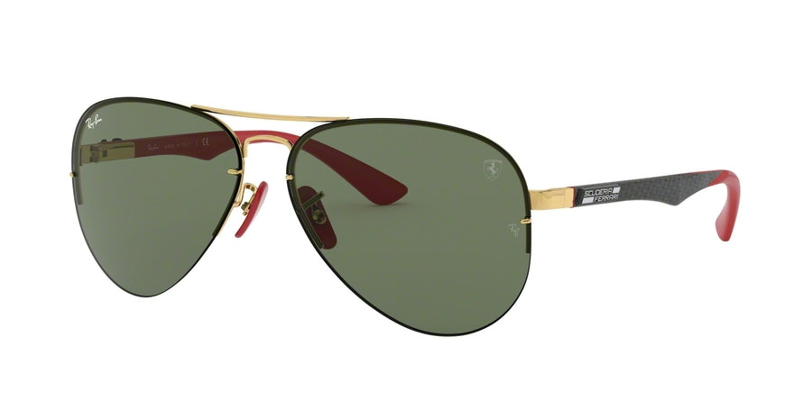 Ray-Ban FERRARI RB3460M Pilot Sunglasses  F00871-GOLD 59-13-140 - Color Map gold