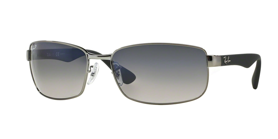 Ray-Ban RB3478 Rectangle Sunglasses  004/78-GUNMETAL 60-17-130 - Color Map gunmetal