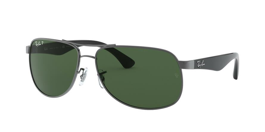 Ray-Ban RB3502 RB3502 Square Sunglasses  004/58-GUNMETAL 61-14-135 - Color Map gunmetal