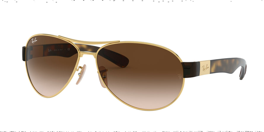 Ray-Ban N/A RB3509 Pilot Sunglasses  001/13-ARISTA 63-15-135 - Color Map gold