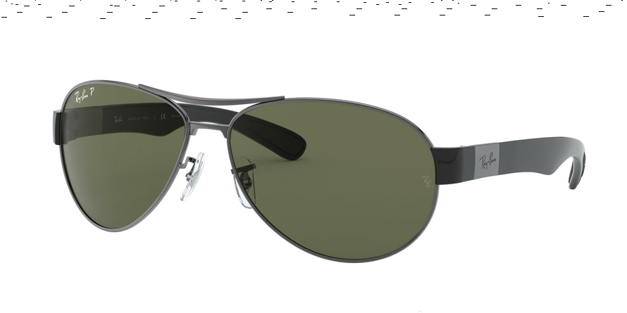 Ray-Ban N/A RB3509 Pilot Sunglasses  004/9A-GUNMETAL 63-15-135 - Color Map gunmetal