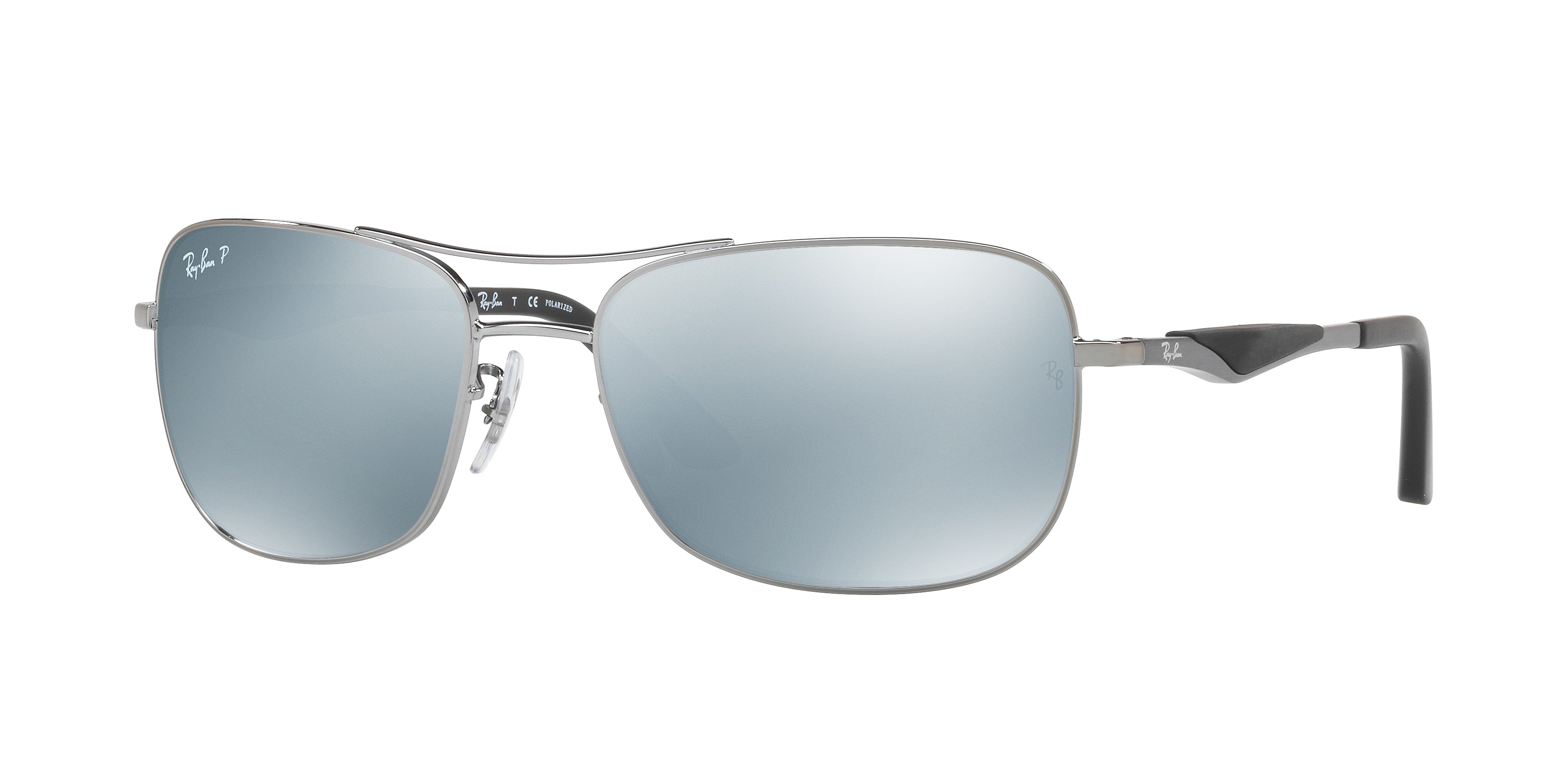 Ray-Ban RB3515 Square Sunglasses  004/Y4-Gunmetal 61-145-17 - Color Map Grey