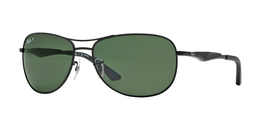 Ray-Ban RB3519 Pilot Sunglasses  006/9A-MATTE BLACK 59-15-135 - Color Map black