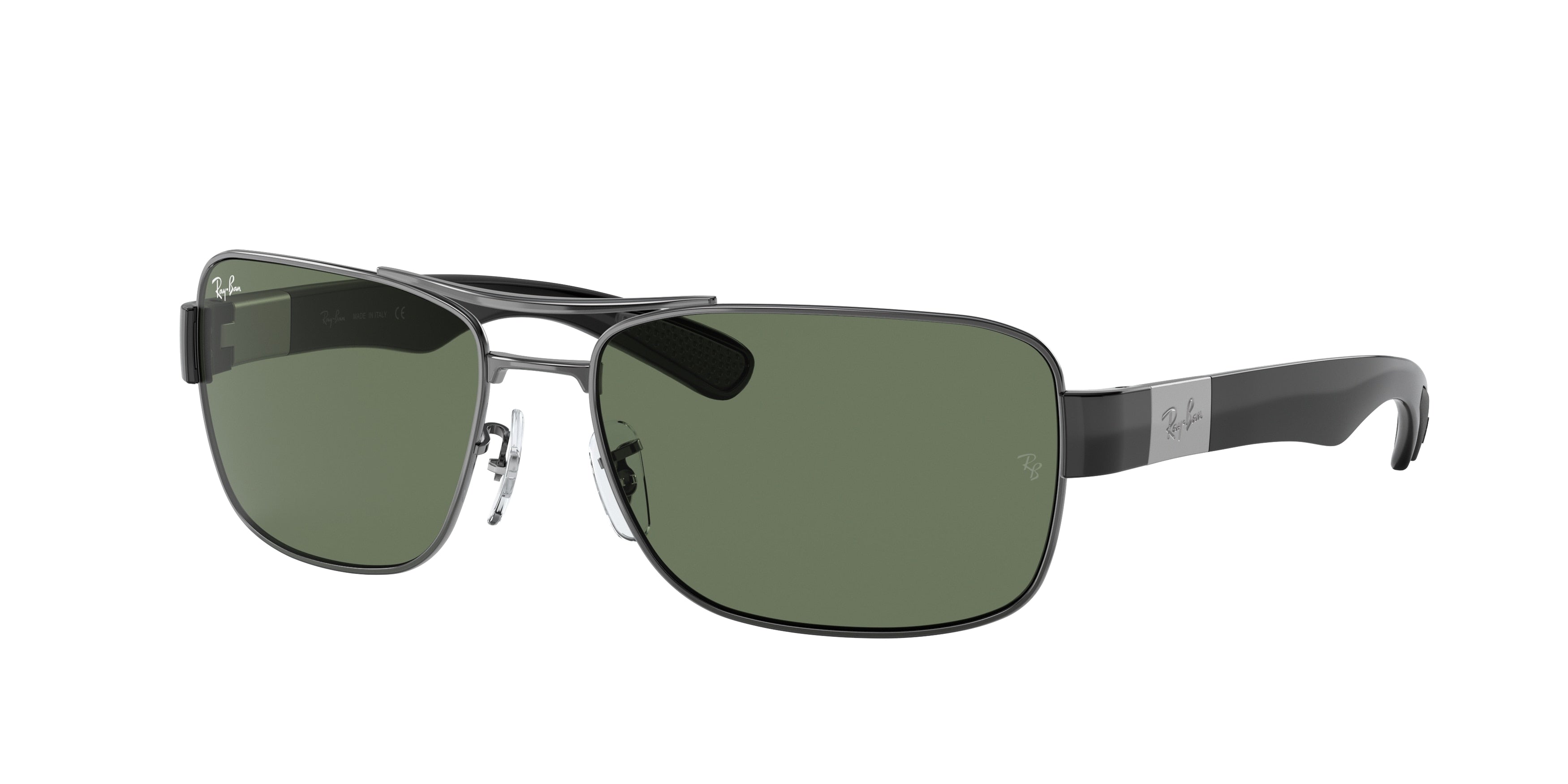Ray-Ban RB3522 Square Sunglasses  004/71-Gunmetal 64-135-17 - Color Map Grey