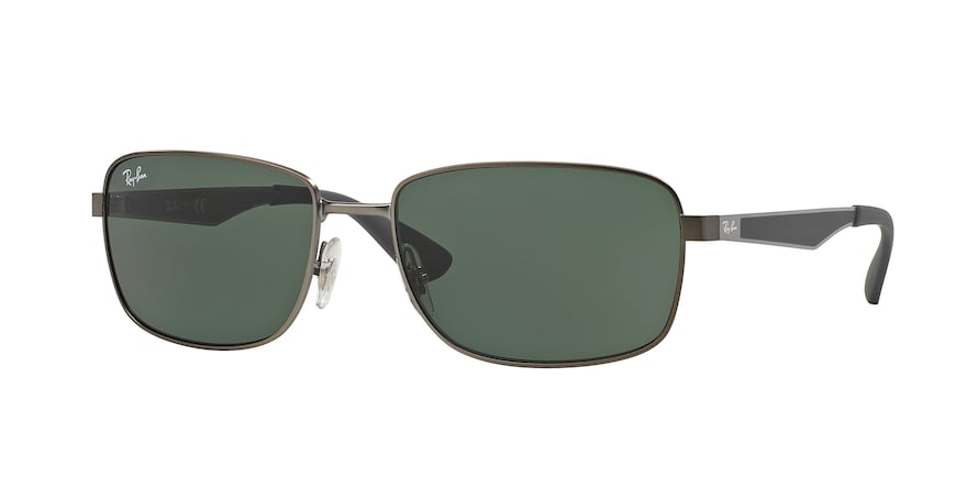 Ray-Ban RB3529 Square Sunglasses  029/71-MATTE GUNMETAL 58-17-145 - Color Map gunmetal