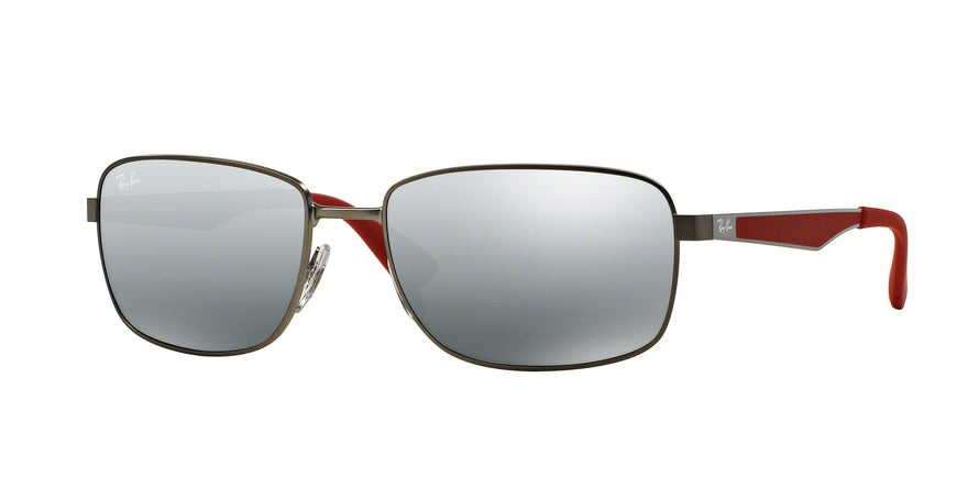 Ray-Ban RB3529 Square Sunglasses  029/88-MATTE GUNMETAL 58-17-145 - Color Map gunmetal