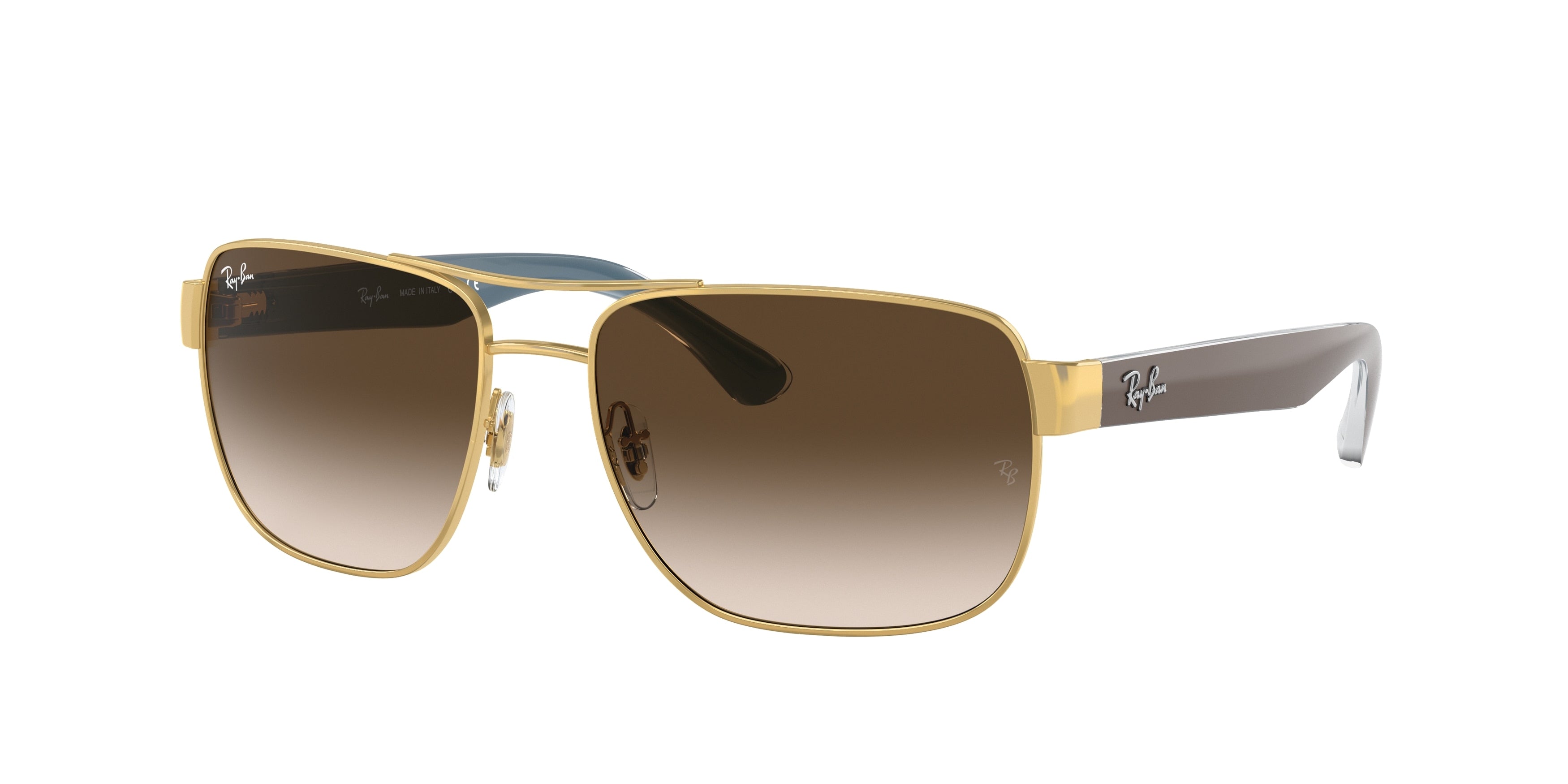 Ray-Ban RB3530 Square Sunglasses  001/13-Gold 58-140-17 - Color Map Gold