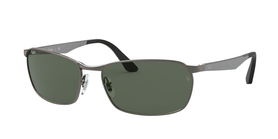 Ray-Ban RB3534 Rectangle Sunglasses  004-GUNMETAL 62-17-135 - Color Map gunmetal