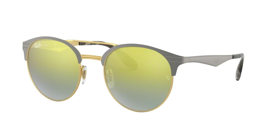 Ray-Ban RB3545 Phantos Sunglasses  9007A7-GOLD/MATTE GREY 51-20-145 - Color Map grey