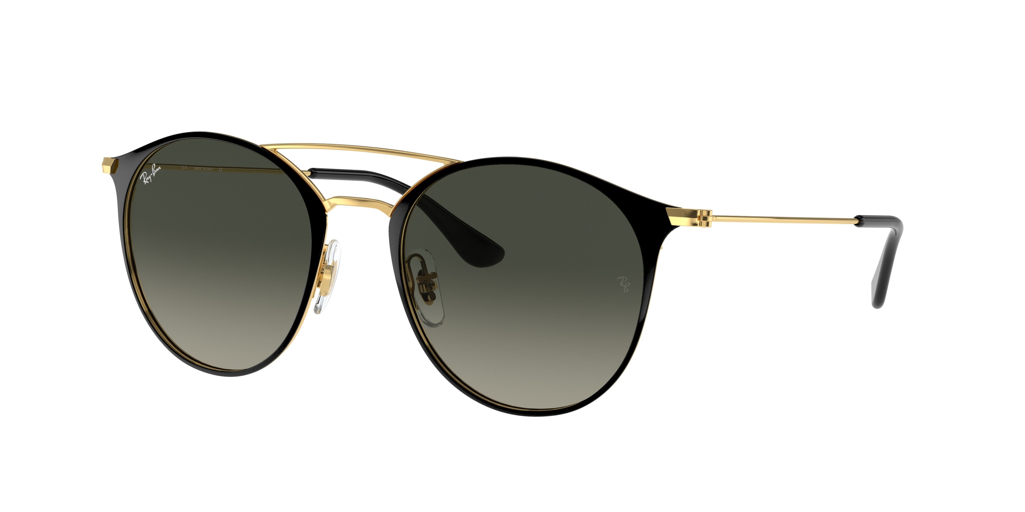 Ray-Ban RB3546 Phantos Sunglasses  187/71-Black On Gold 51-145-20 - Color Map Black