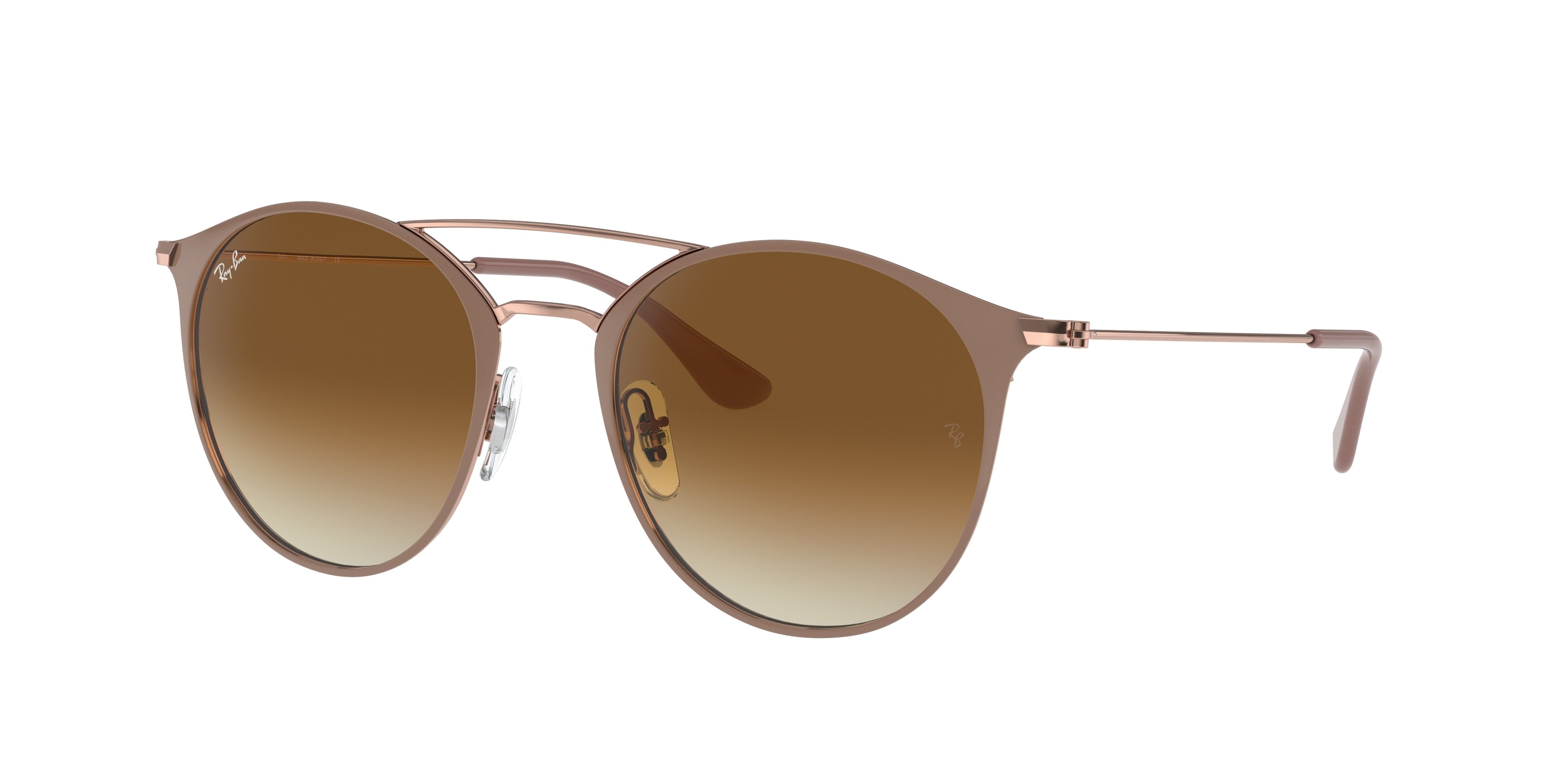 Ray-Ban RB3546 Phantos Sunglasses  907151-Beige On Copper 51-145-20 - Color Map Brown