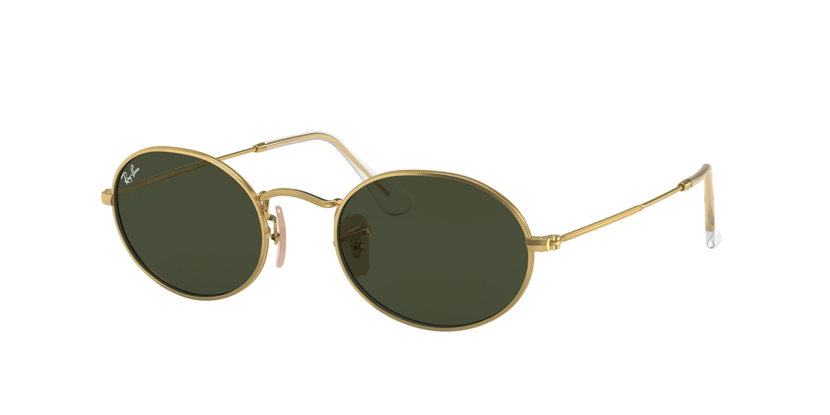 Ray-Ban OVAL RB3547 Oval Sunglasses  001/31-Gold 53-145-21 - Color Map Gold
