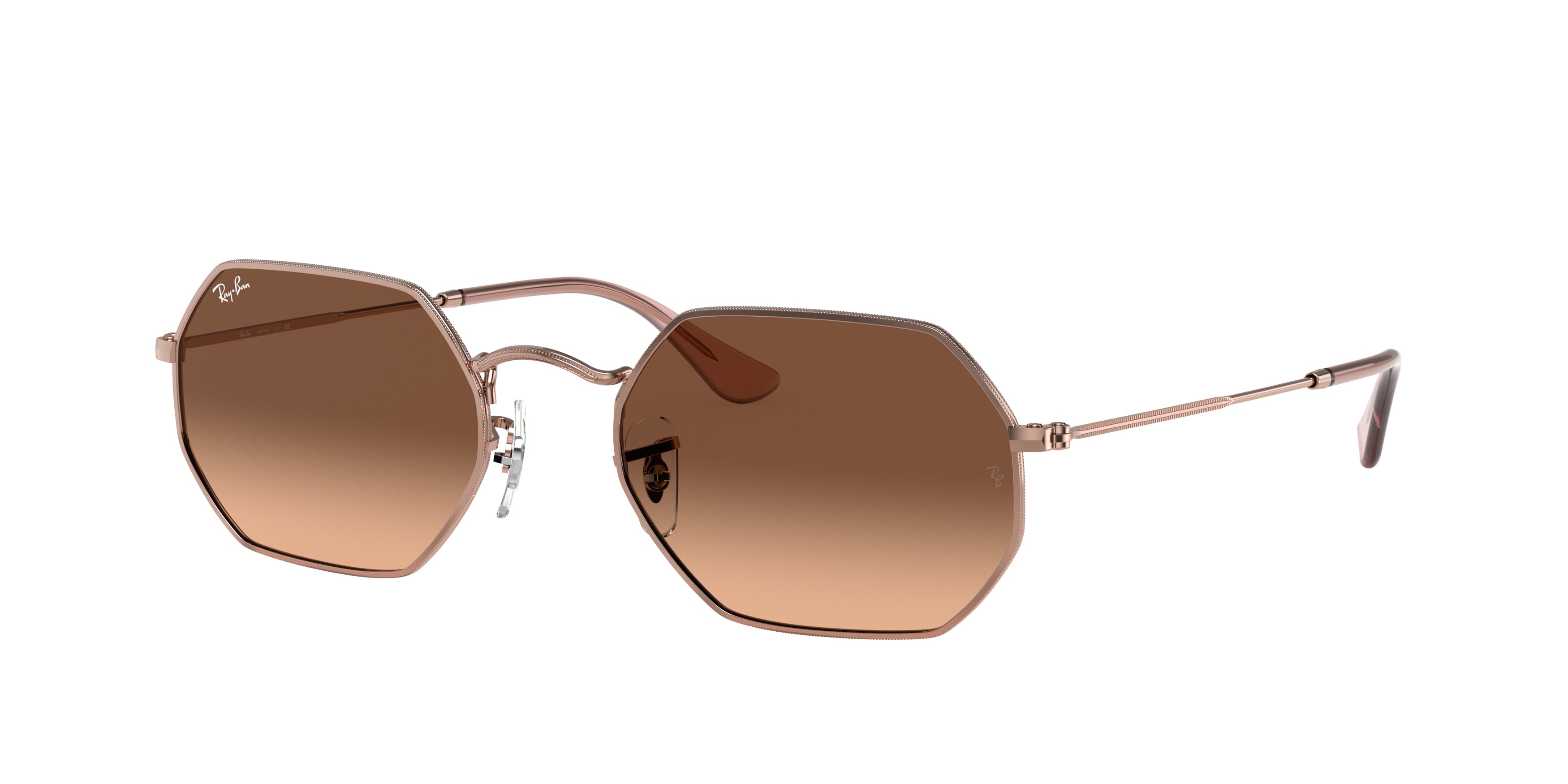 Ray-Ban OCTAGONAL RB3556N Irregular Sunglasses  9069A5-Copper 52-145-21 - Color Map Copper