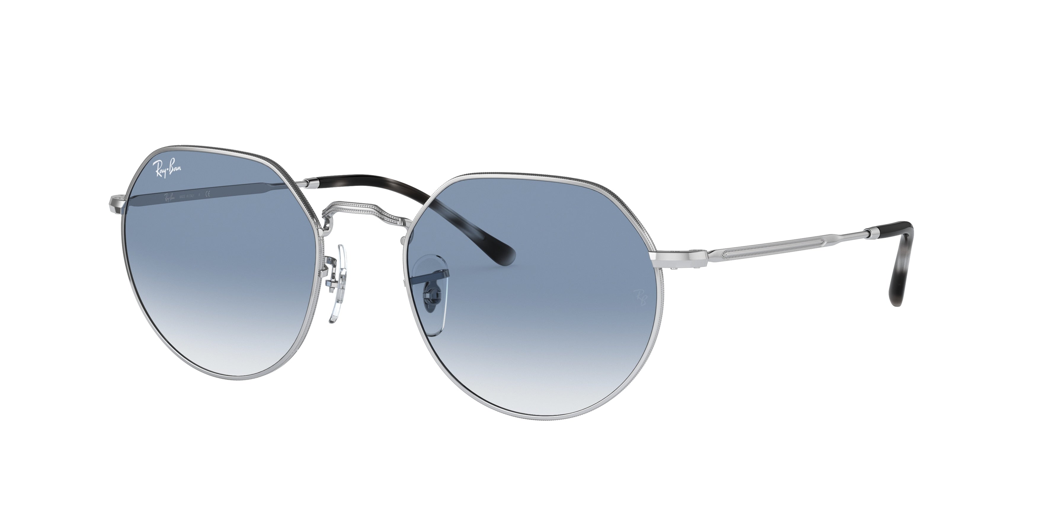 Ray-Ban JACK RB3565 Irregular Sunglasses  003/3F-Silver 55-145-20 - Color Map Silver