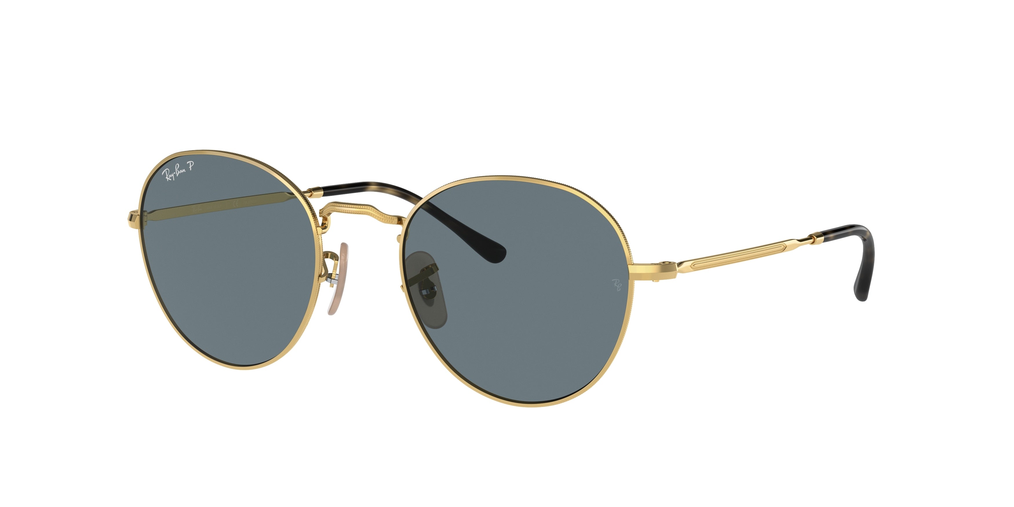 Ray-Ban DAVID RB3582 Phantos Sunglasses  001/3R-Gold 53-145-20 - Color Map Gold