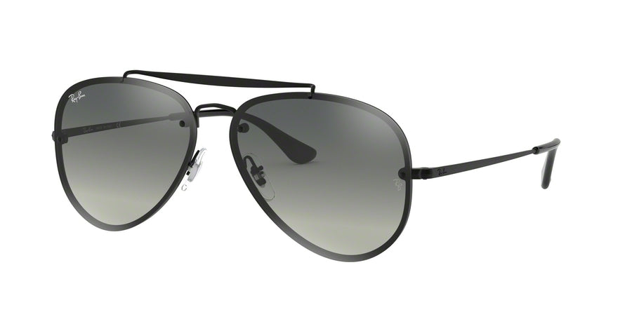 Ray-Ban BLAZE AVIATOR RB3584N Pilot Sunglasses  153/11-Black 58-145-13 - Color Map Black