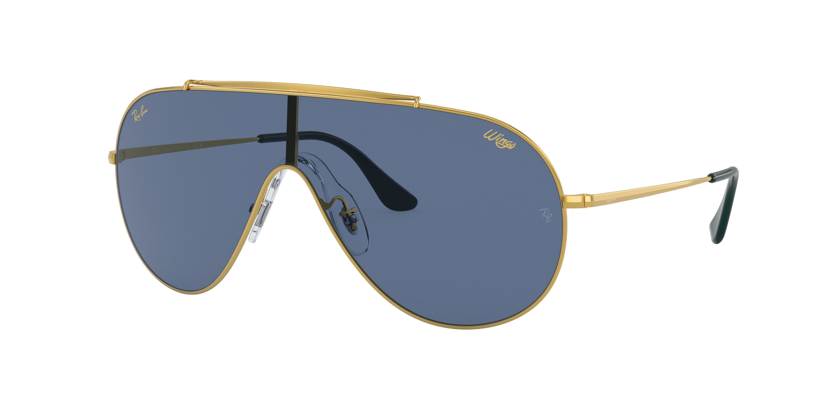 Ray-Ban WINGS RB3597 Pilot Sunglasses  924580-Gold 33-140-133 - Color Map Gold