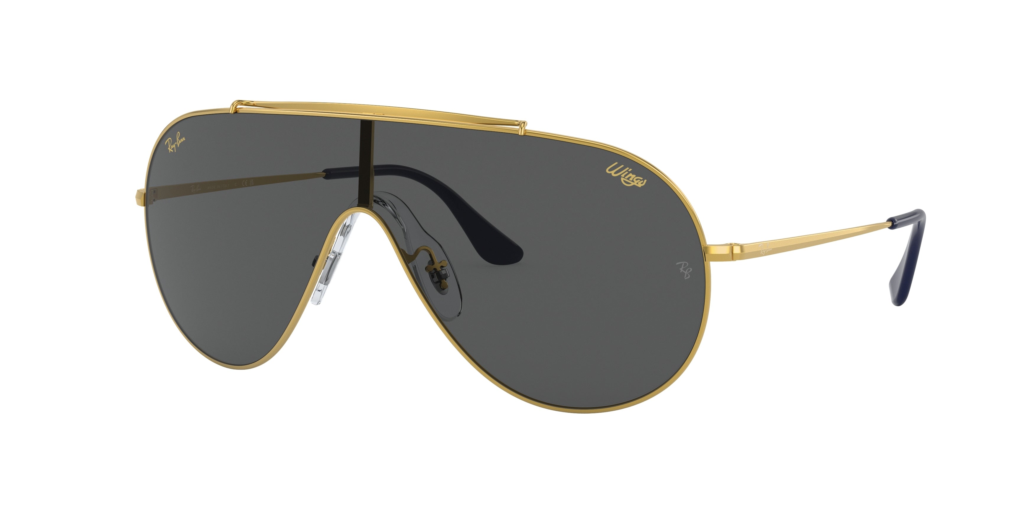 Ray-Ban WINGS RB3597 Pilot Sunglasses  924687-Gold 33-140-133 - Color Map Gold