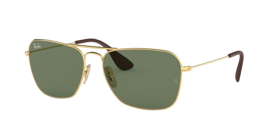 Ray-Ban RB3610 Square Sunglasses  001/71-GOLD 58-15-140 - Color Map gold