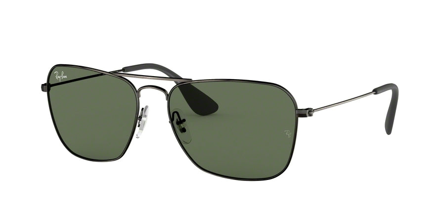 Ray-Ban RB3610 Square Sunglasses  913971-MATTE BLACK ANTIQUE 58-15-140 - Color Map black