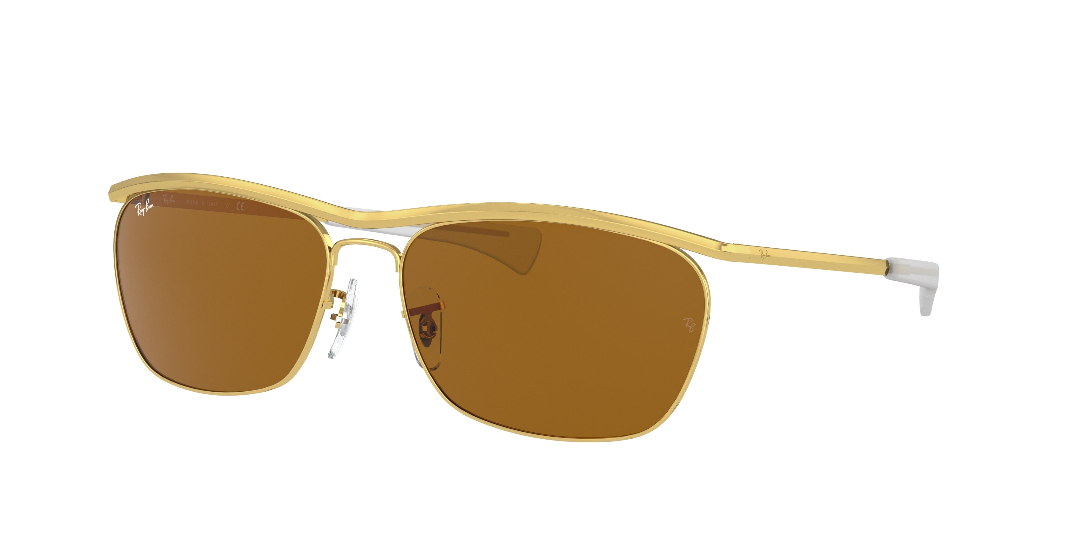 Ray-Ban OLYMPIAN II DELUXE RB3619 Pillow Sunglasses  919657-Gold 60-140-16 - Color Map Gold