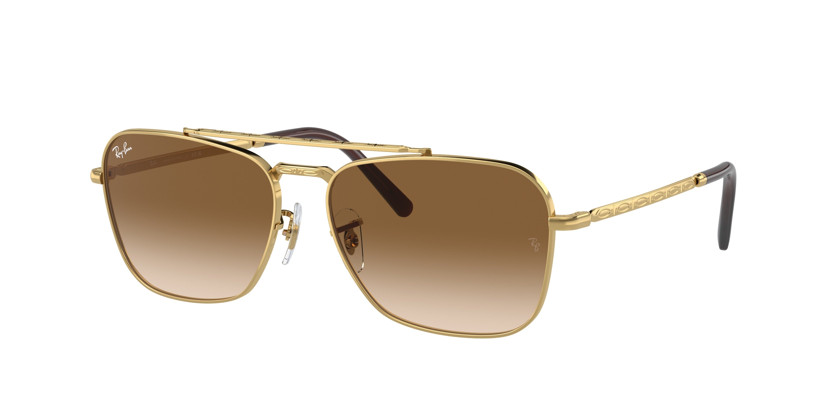 Ray-Ban NEW CARAVAN RB3636 Square Sunglasses  001/51-Gold 57-140-15 - Color Map Gold