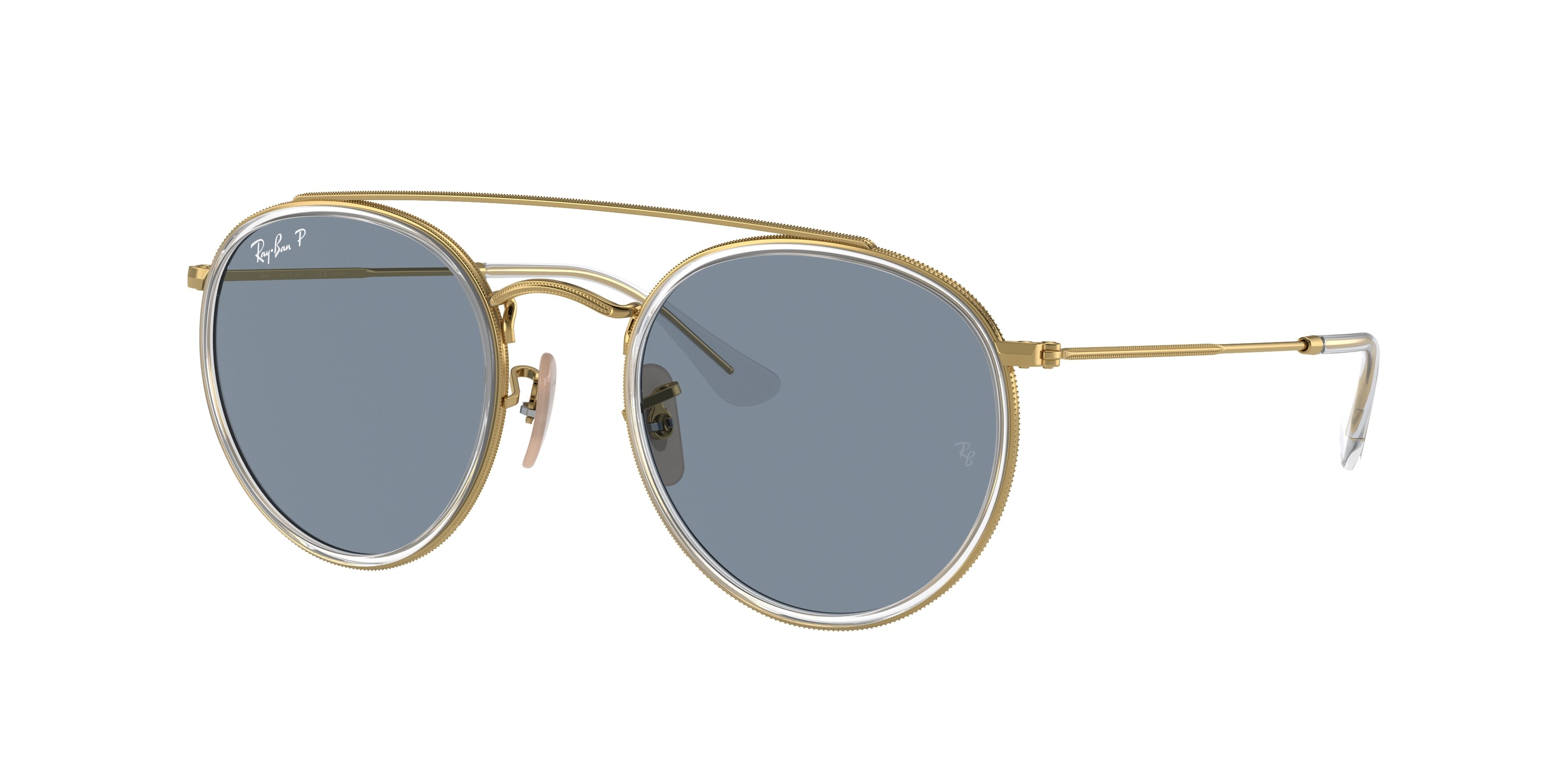 Ray-Ban RB3647N Round Sunglasses  001/02-Gold 51-145-22 - Color Map Gold