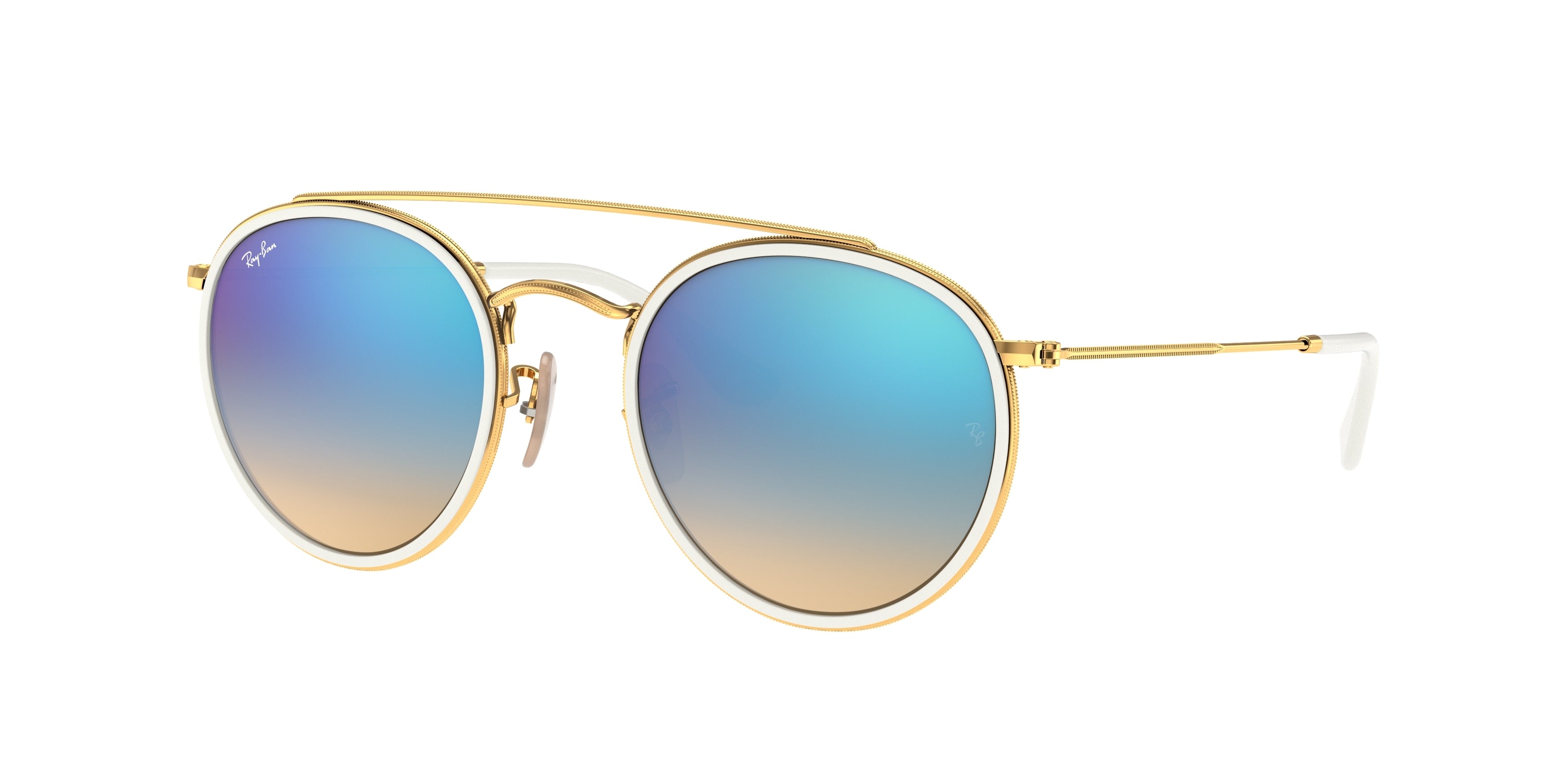 Ray-Ban RB3647N Round Sunglasses  001/4O-Gold 51-145-22 - Color Map Gold