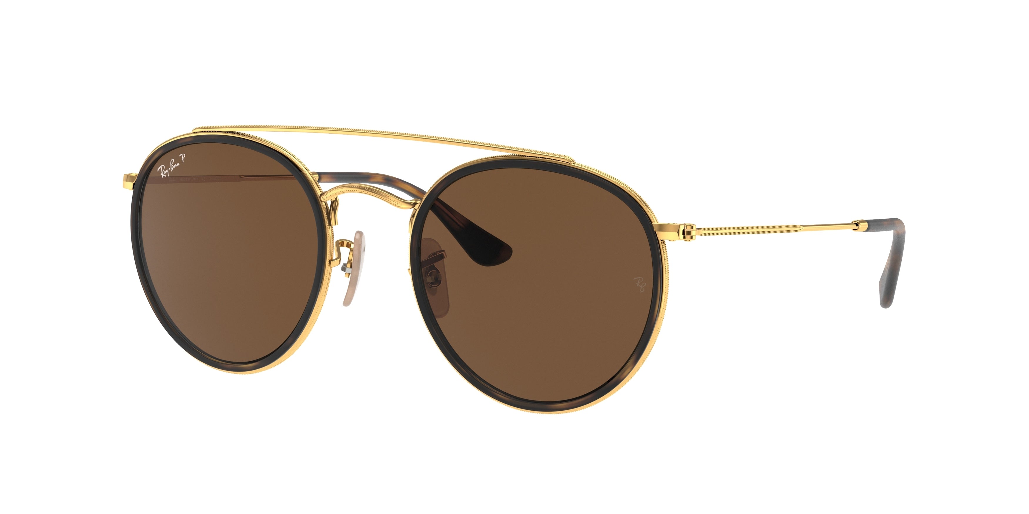 Ray-Ban RB3647N Round Sunglasses  001/57-Gold 51-145-22 - Color Map Gold