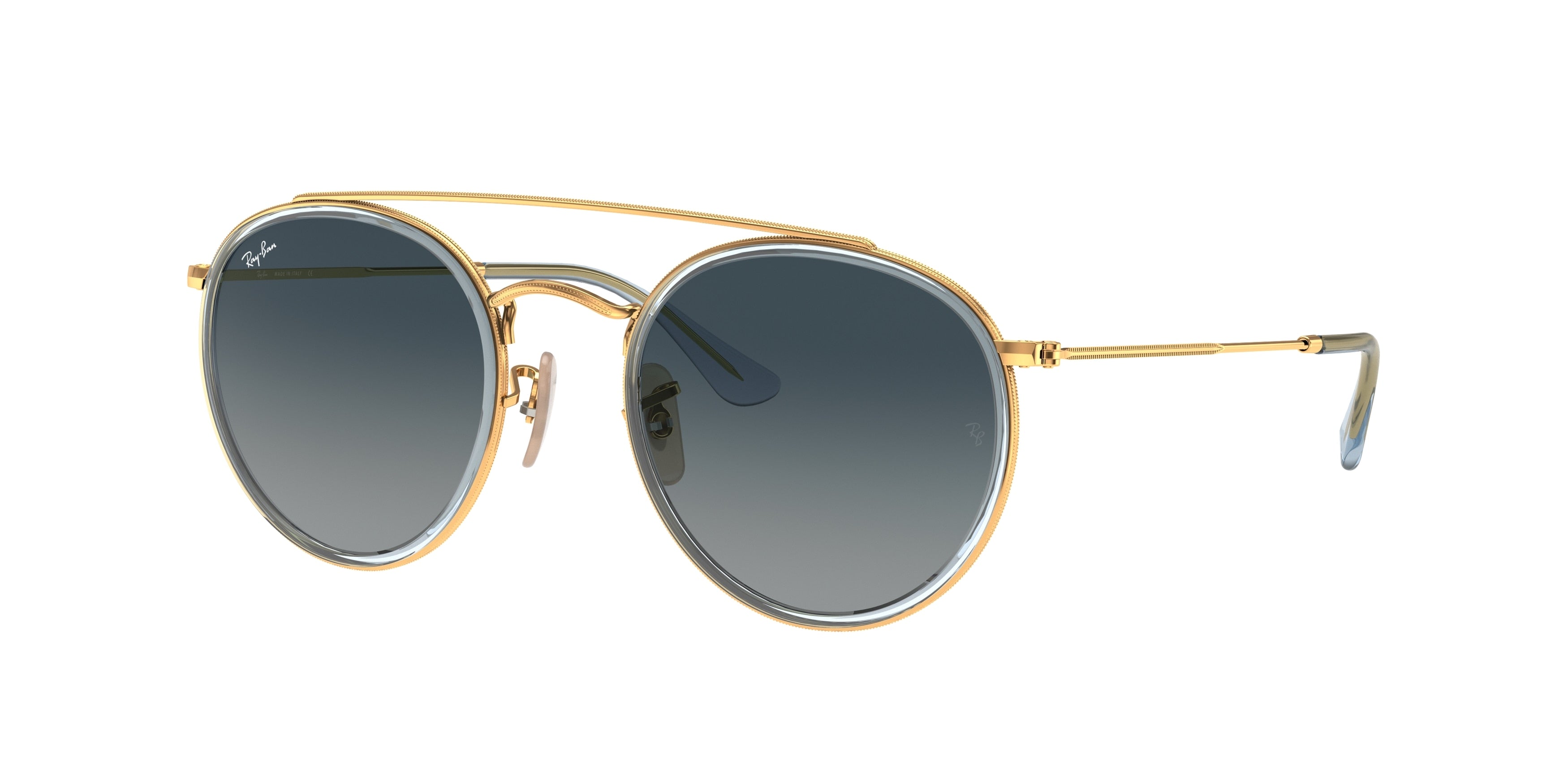 Ray-Ban RB3647N Round Sunglasses  91233M-Gold 51-145-22 - Color Map Gold