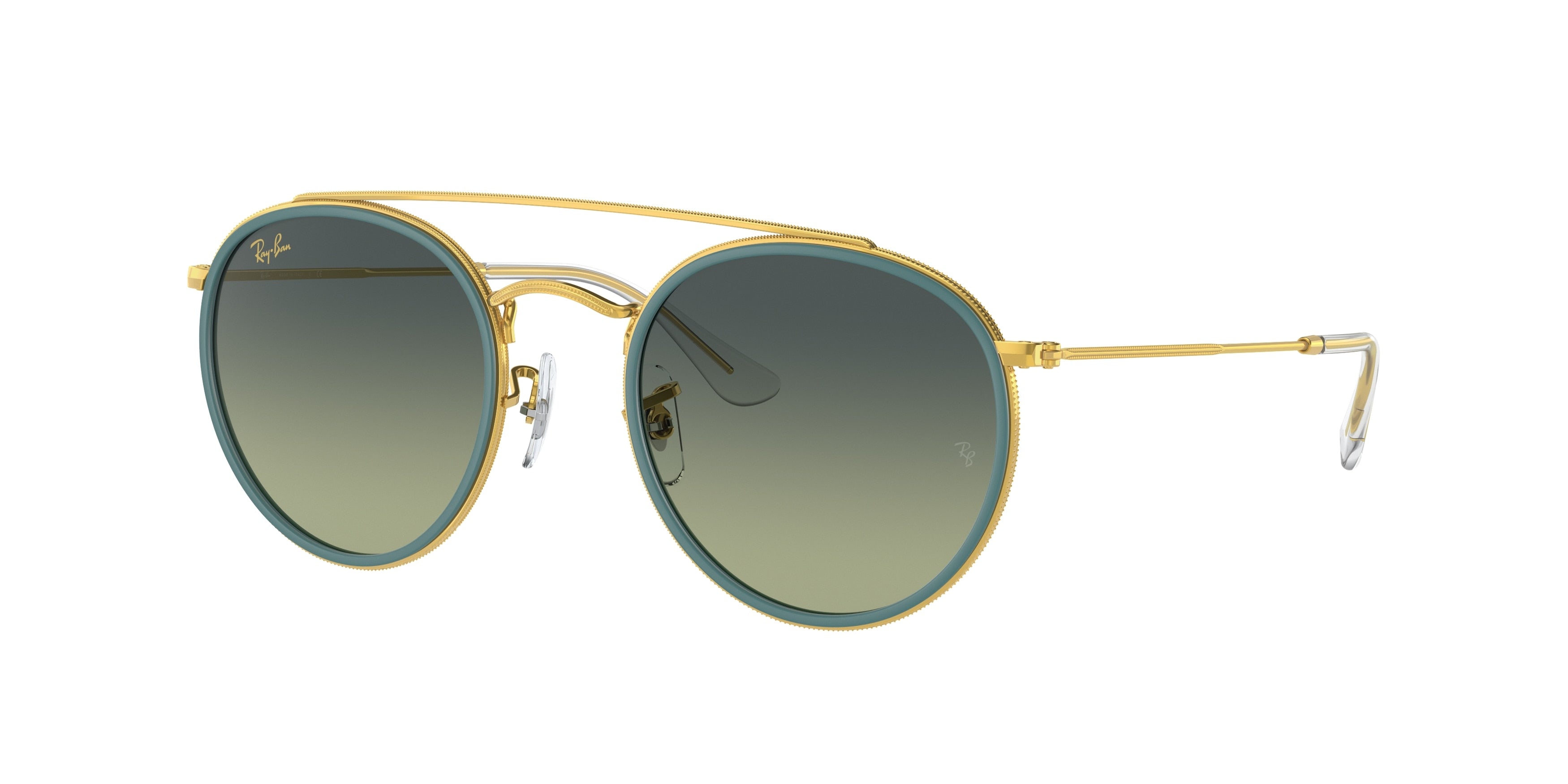 Ray-Ban RB3647N Round Sunglasses  9235BH-Gold 51-145-22 - Color Map Gold